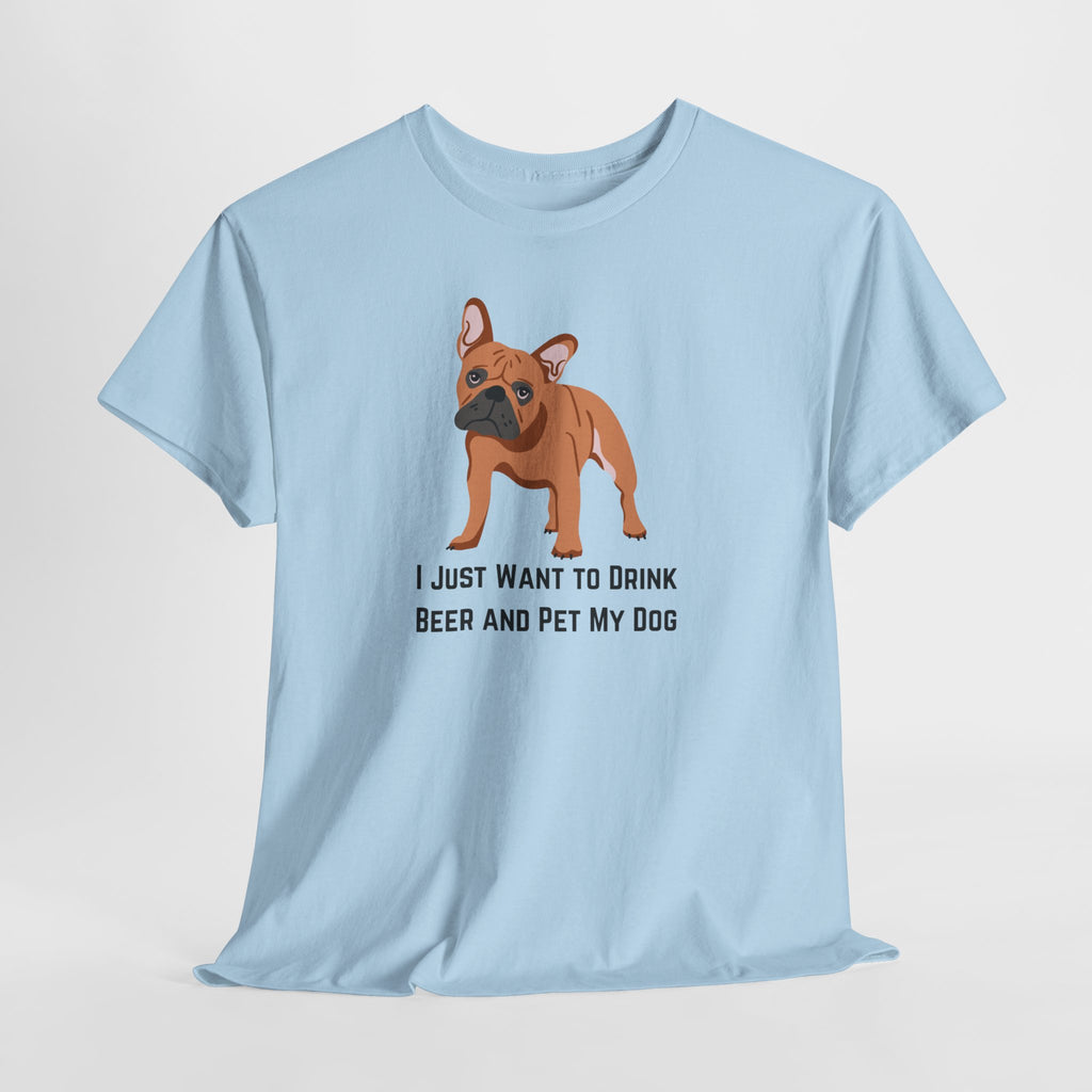 Dog Lover Tee: I Just Want to Drink Beer and Pet My Dog, Unisex Cotton T-Shirt, Gift for Dog Owners, Pet Lovers Apparel, Casual Wear, [...]
