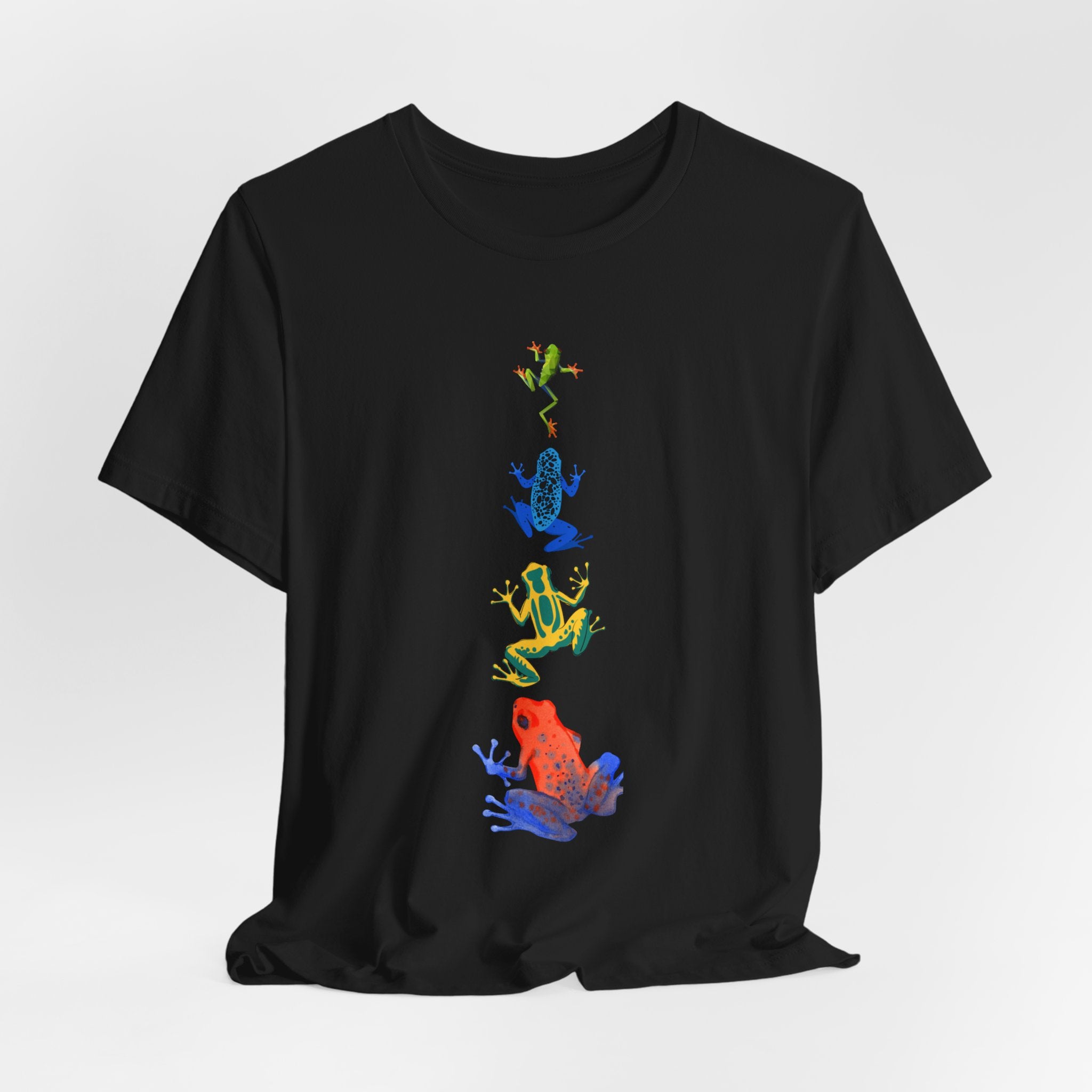 Colorful Tree Frog Unisex Tee, Fun Graphic T-Shirt, (Adult Sizes Too) Casual Wear, Nature Lover Gift, Eco-Friendly Apparel