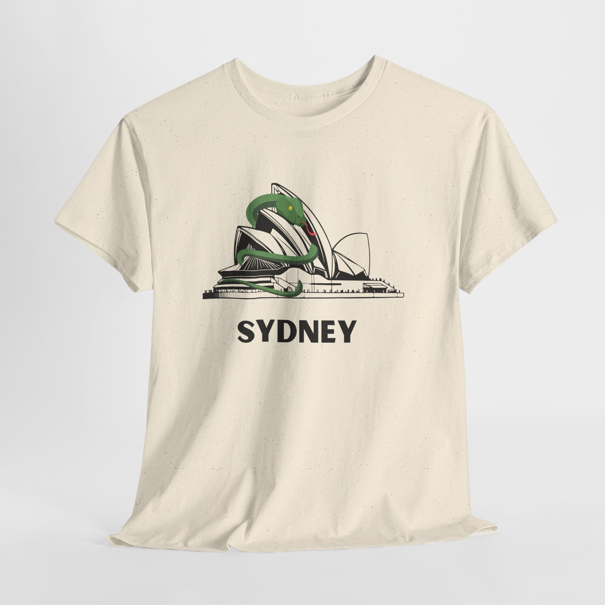 Fun and Quirky Sydney Opera House Graphic Unisex Heavy Cotton Tee Shirt