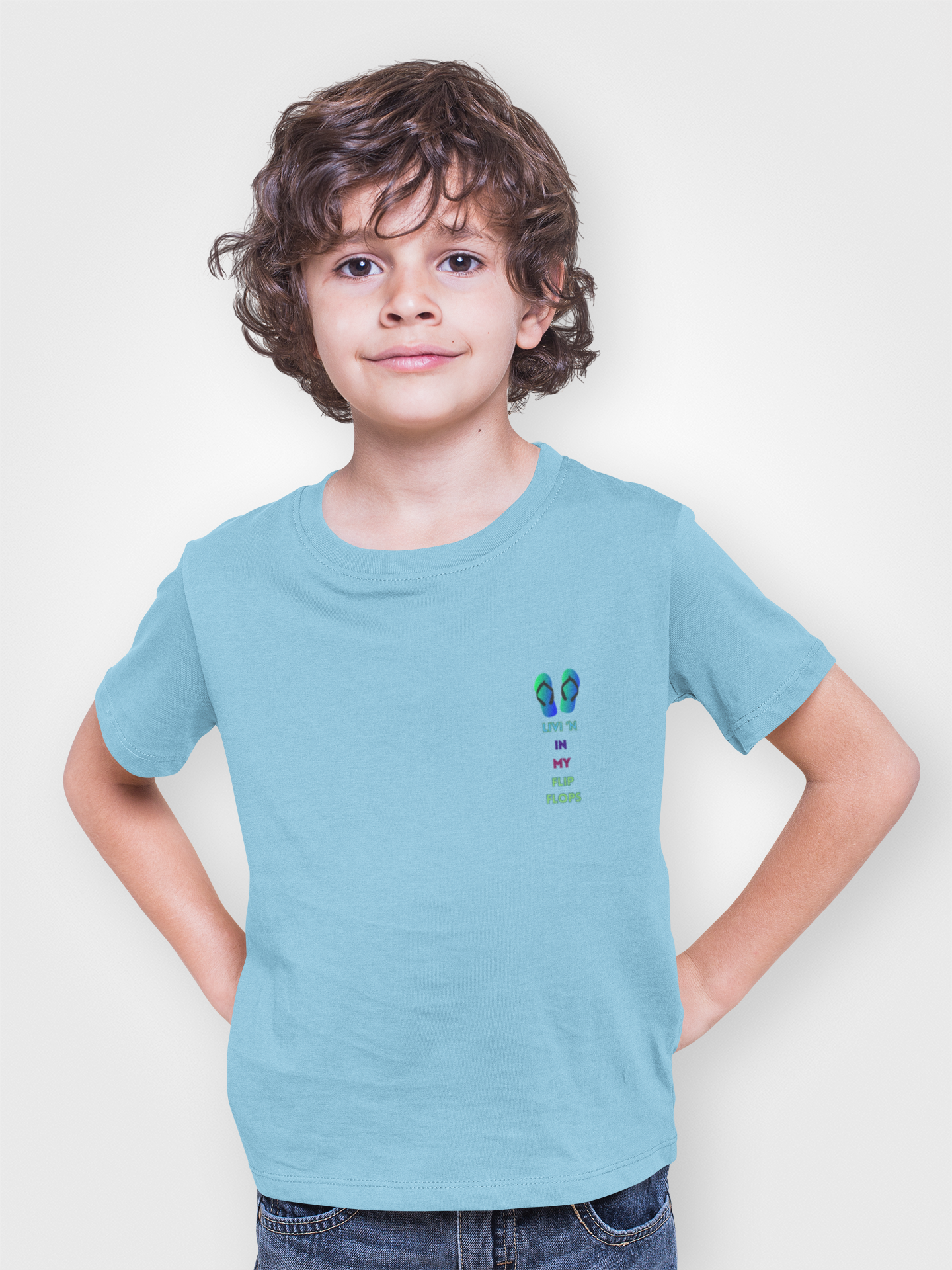 Young and Young at Heart...we all want that Flip Flop Attitude Tee Shirt  Perfect for the Beach or Pool