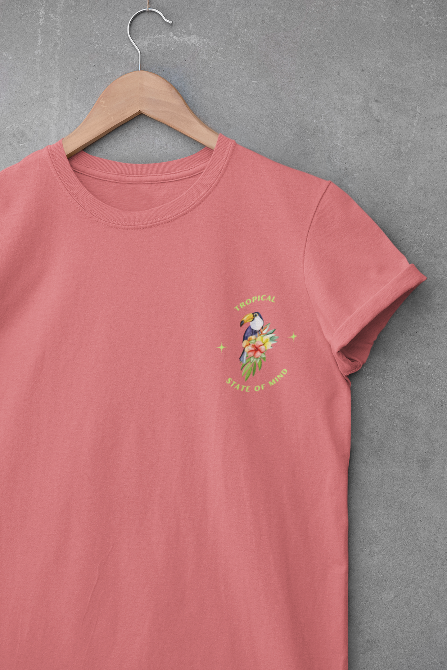 Livi'n in a Tropical State of Mind T Shirt, Summer Shirt, Beachwear, Vacation Top, Gift for Him/Her, Graphic Cotton Tee
