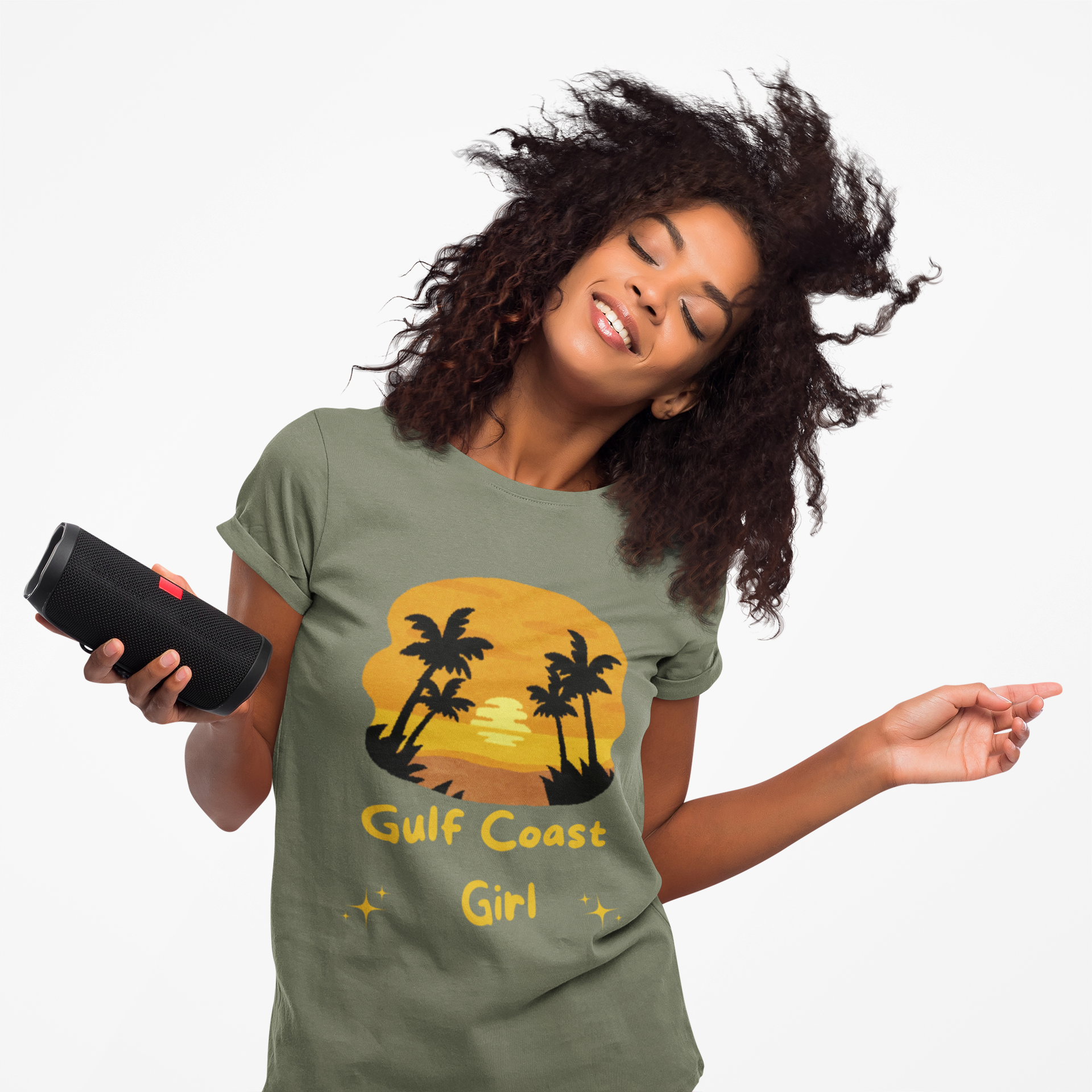 Fun and Sassy Gulf Coast Girl Unisex Heavy Cotton Tee Shirt