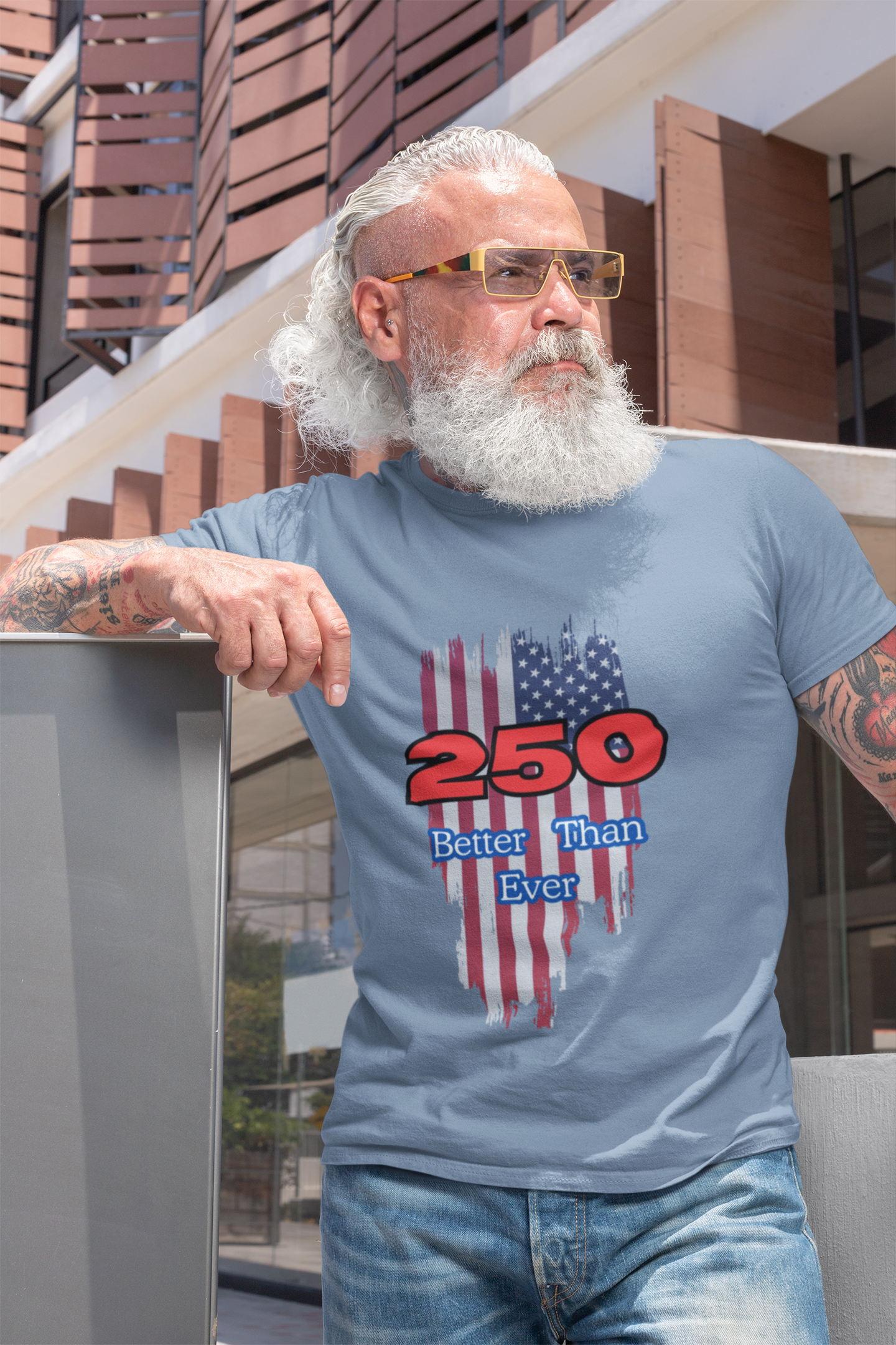 Celebrate USA's 250th Birthday with this Patriotic: Unisex Jersey Tee for Holidays, Fun Events, Gifts, Casual Wear, Patriotic Celebrations