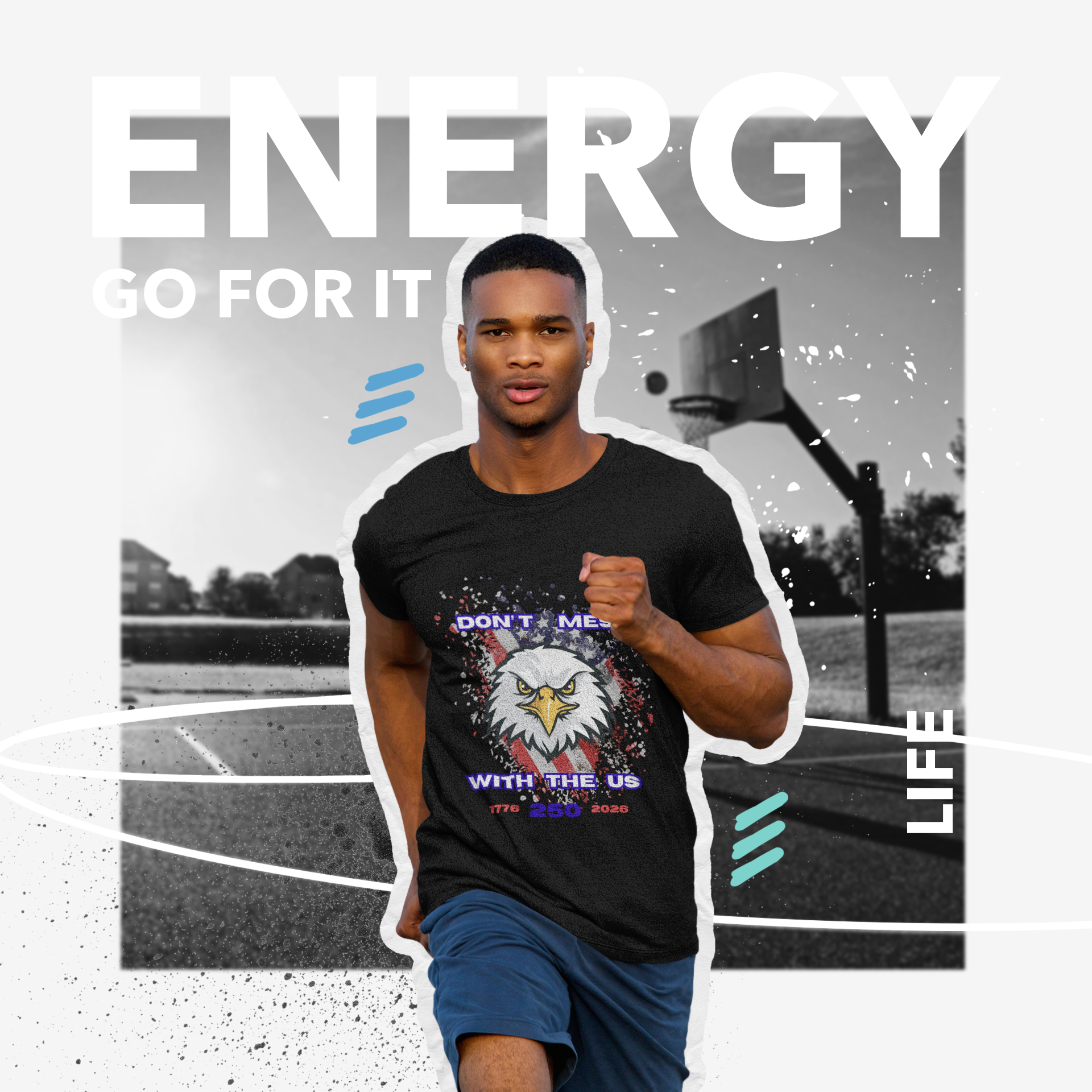 Patriotic Don't Mess With The U.S. Eagle Graphic Tee - Unisex Jersey Short Sleeve Shirt, Casual Wear, Gift for Veterans, Independence Day, Fourth of July, Humor Tee