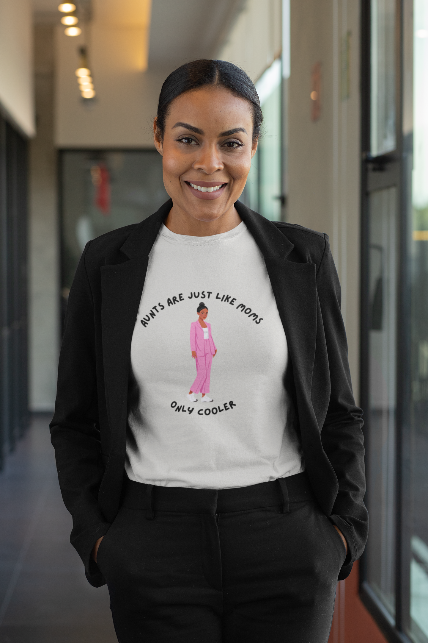 Funny Aunts are just like Mom's...Only Cooler Unisex Heavy Cotton Tee
