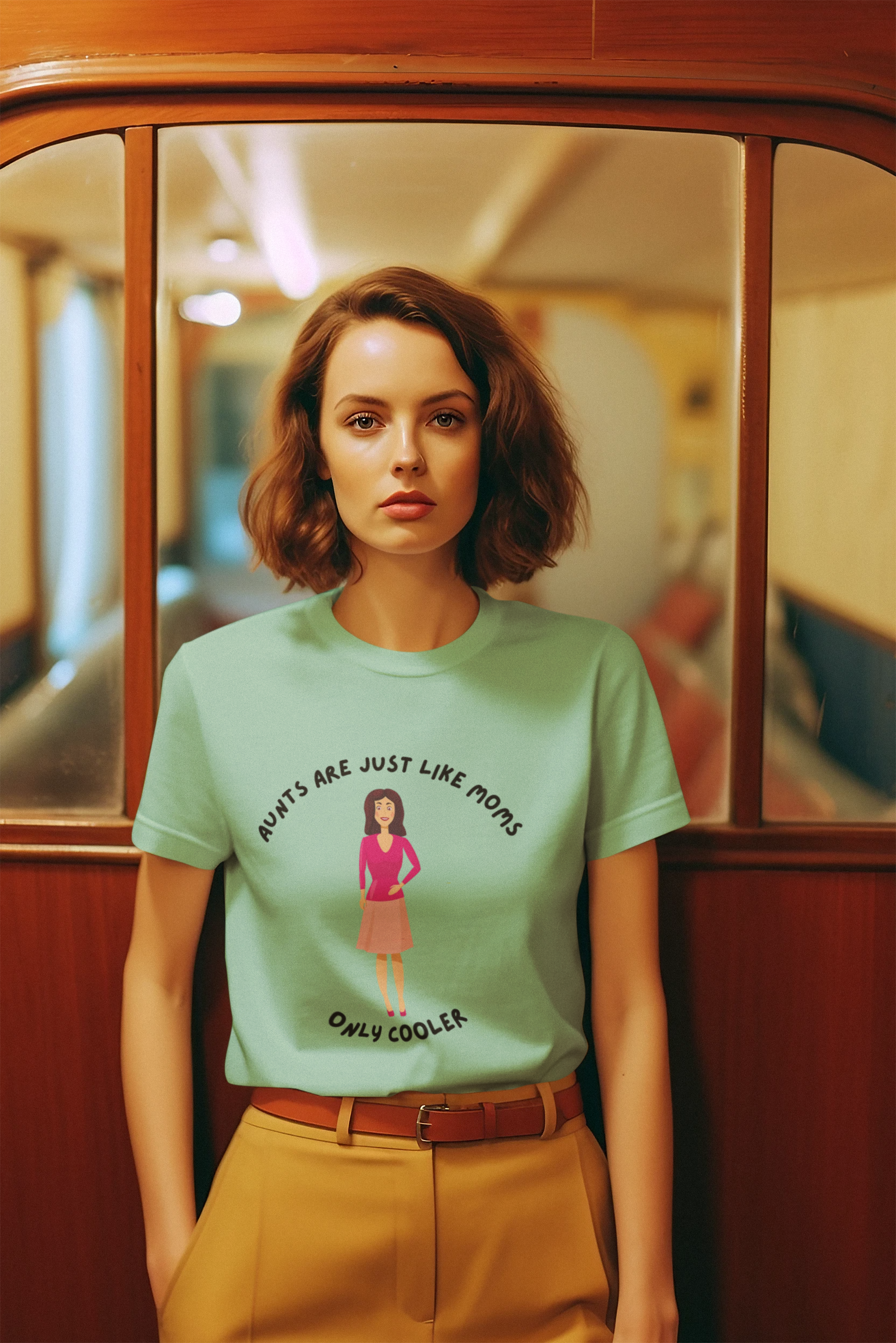 Fun Cool Aunt Unisex Heavy Cotton  Tee Shirt