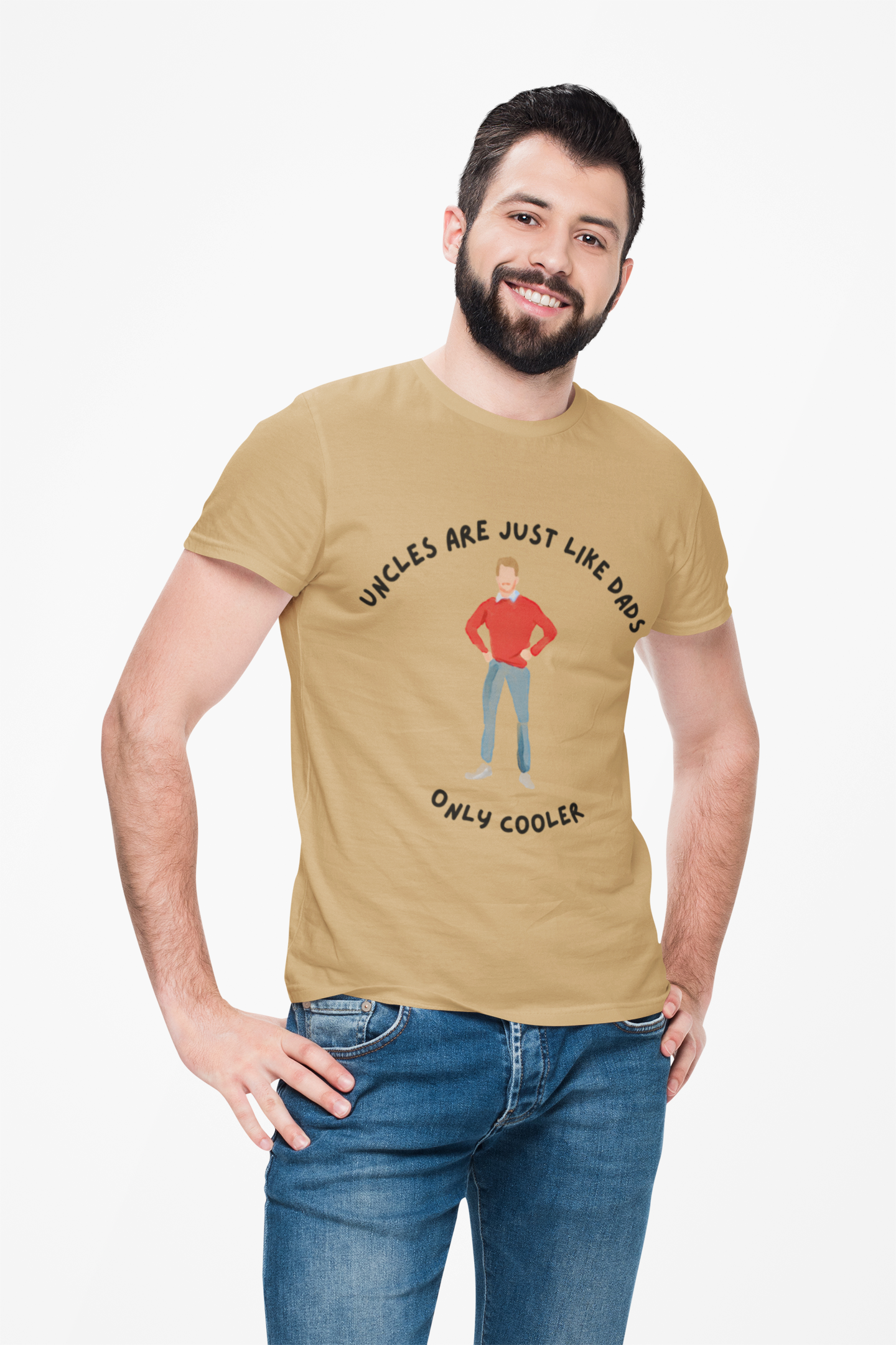Fun Cool Uncle Tee Shirt - Unisex Heavy Cotton