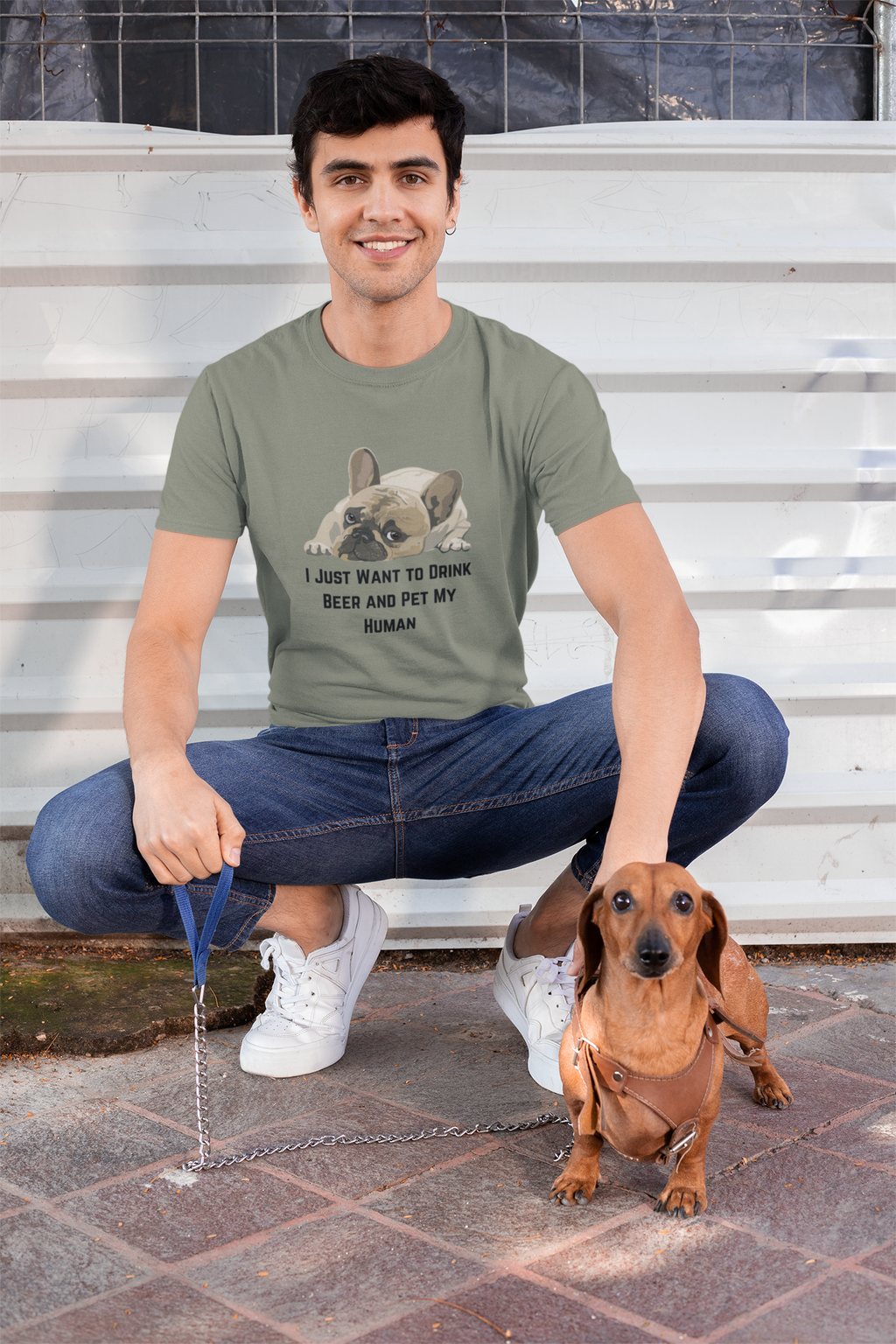 Funny Dog Lover Tee, Unisex Cotton T-Shirt, Pet Owner Gift, Dog Mom Shirt, Cute Animal Tee, Gift for Dog Lovers