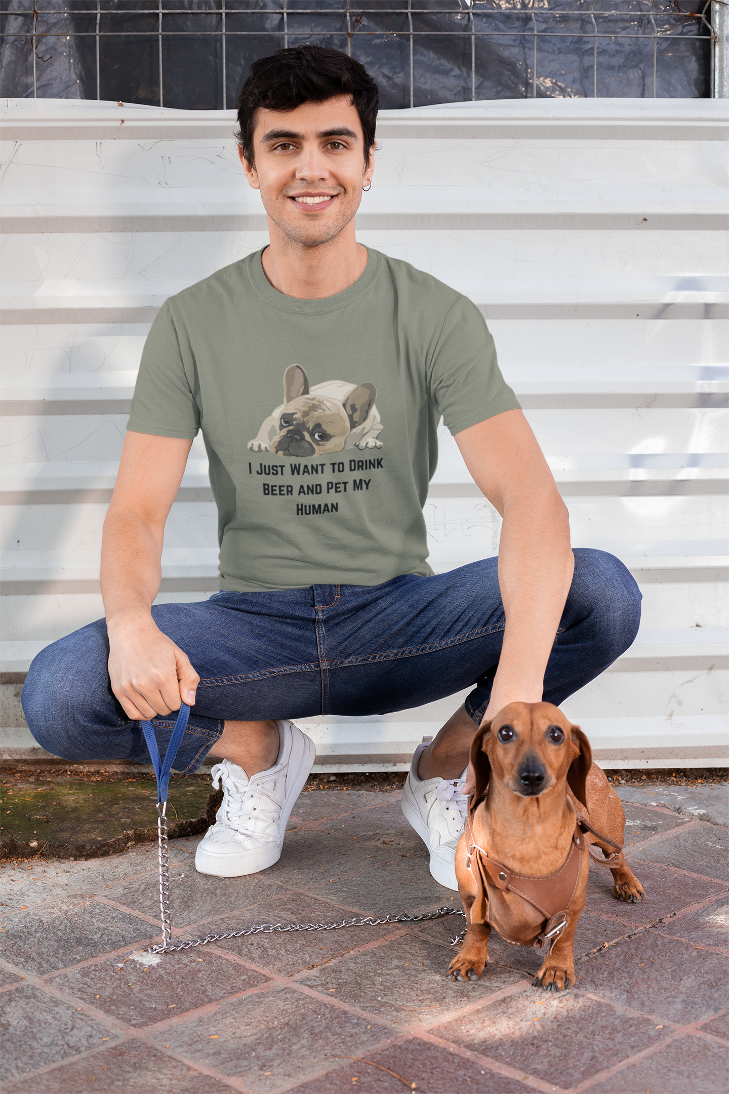 Funny Dog Lover Tee, Unisex Cotton T-Shirt, Pet Owner Gift, Dog Mom Shirt, Cute Animal Tee, Gift for Dog Lovers