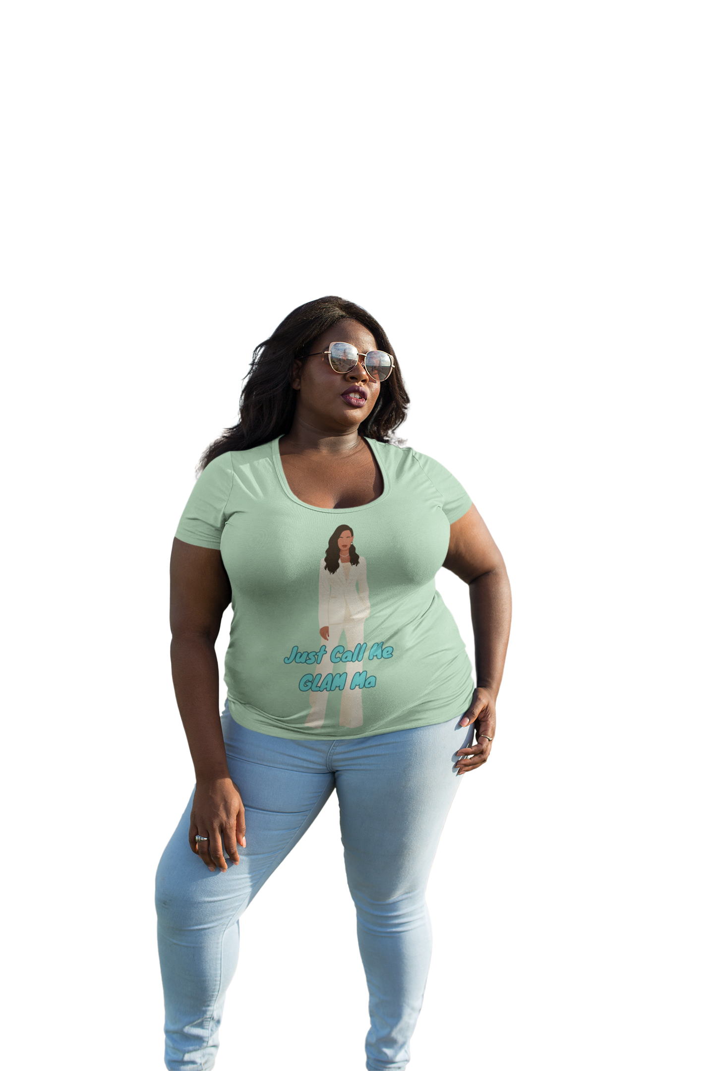 Fun Just Call Me Glam Ma Statement Unisex Heavy Cotton Tee - Shirt   Perfect for Fashion Lovers, Trendy Casual Wear, Gift for Her, Statement Clothing, Fun Outfits