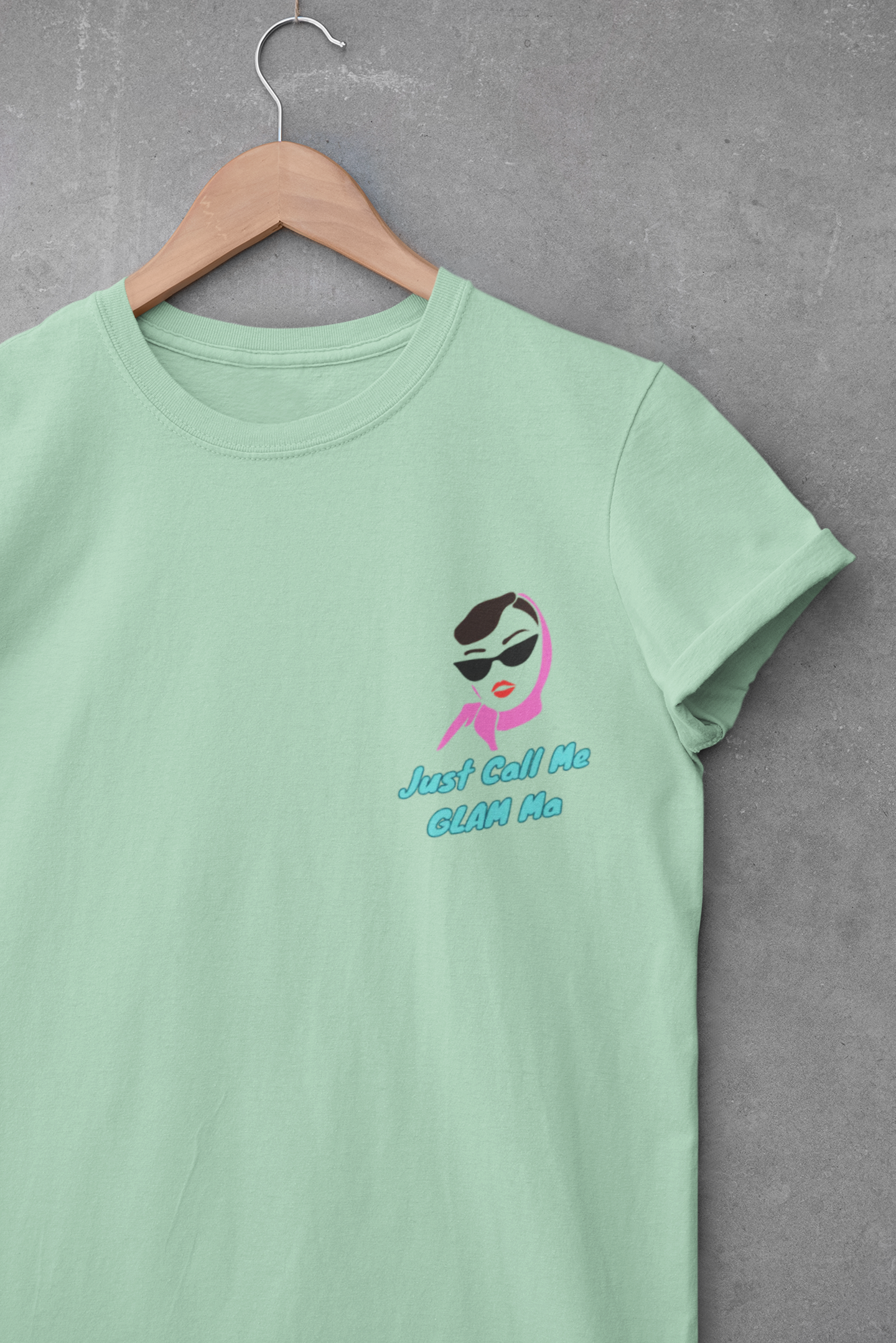 Funny Call Me Glam Ma Unisex Heavy Cotton Tee with Fun Design, Casual Wear, Gift for Friends, Summer Tee, Quirky Fashion