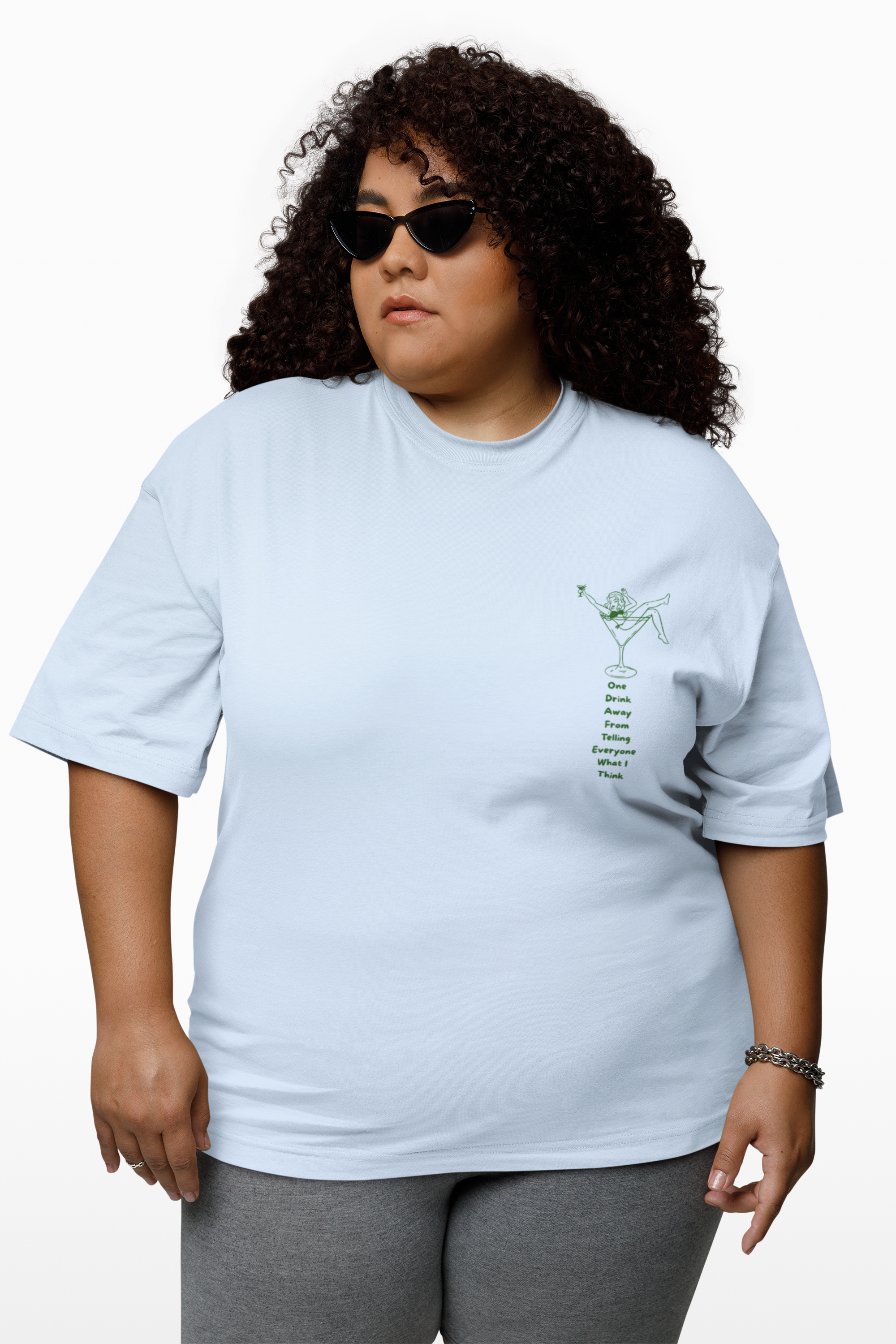 Funny One Drink Away From... Unisex Heavy Cotton Tee Shirt for Everyday Wear, Gift for Birthdays, Graphic Clothing, Trendy Apparel