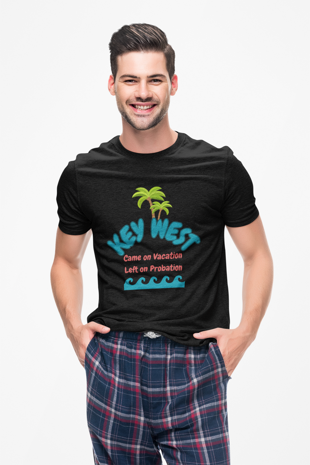 Get A reputation in from  Key West Vacation Tee, Travel Shirt, Beach Party T-Shirt, Unisex Summer Apparel, Gift for Travelers, Casual Wear