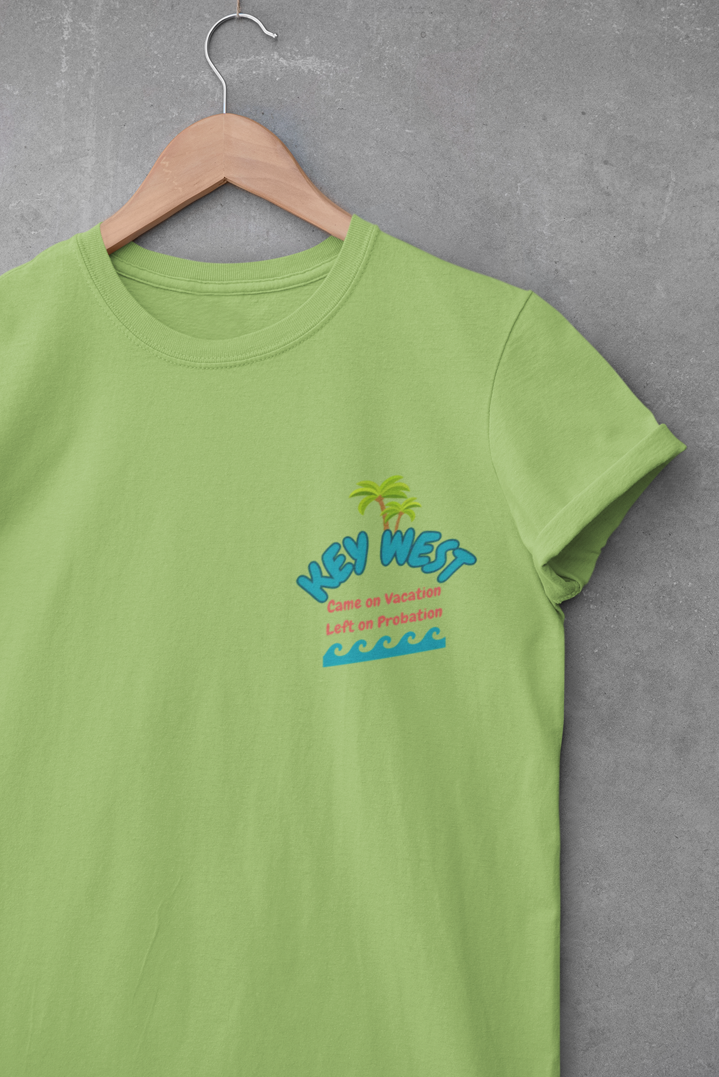 Visit Key West come back with a new reputation. Unisex Heavy Cotton Tee, Tropical Summer Shirt, Beachwear Gift, Vacation Outfit, Fun Casual Style