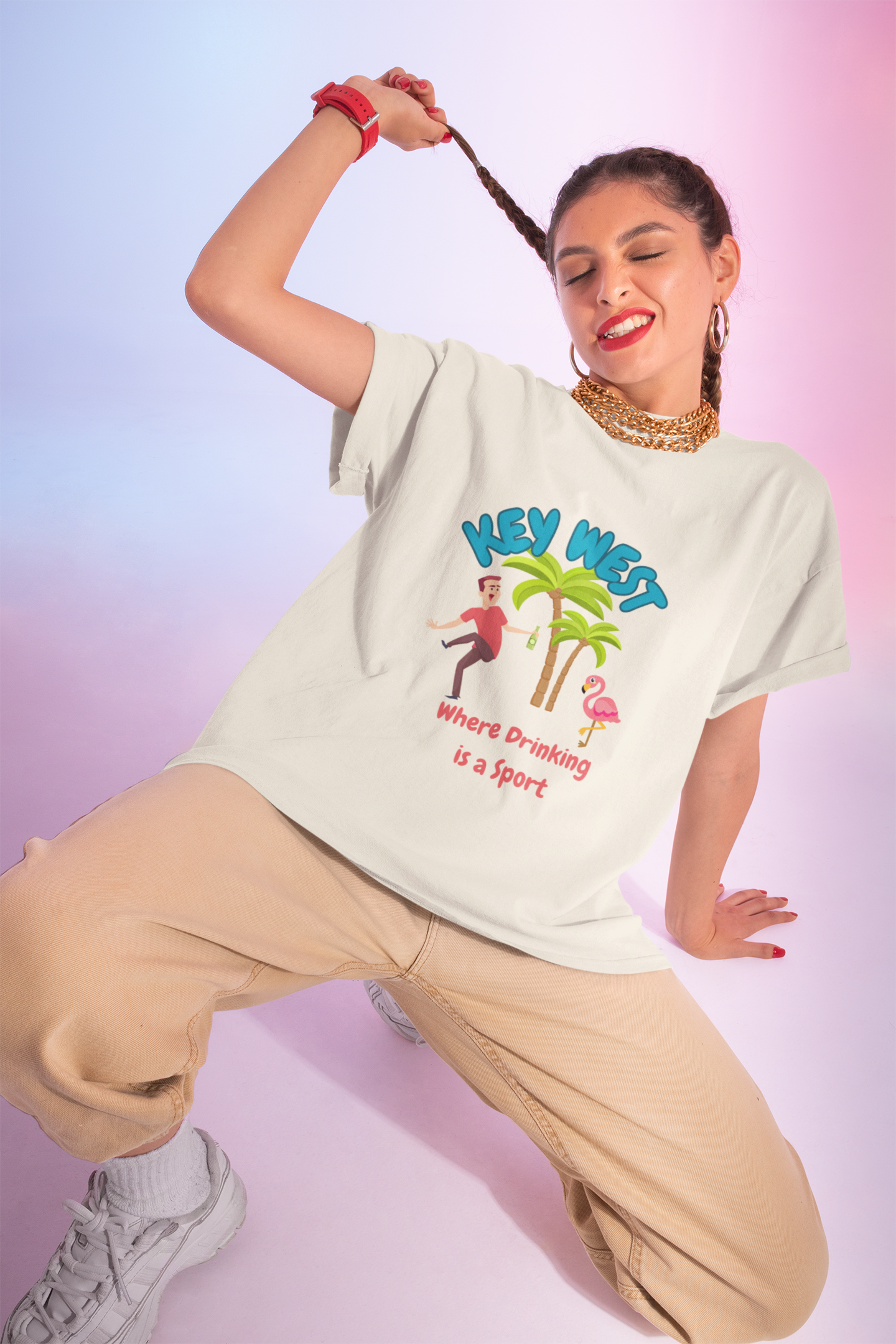Funny Key West Drinking Sport Tee, Summer Vacation Shirt, Beach Party Apparel, Fun Casual Wear, Gift for Travelers