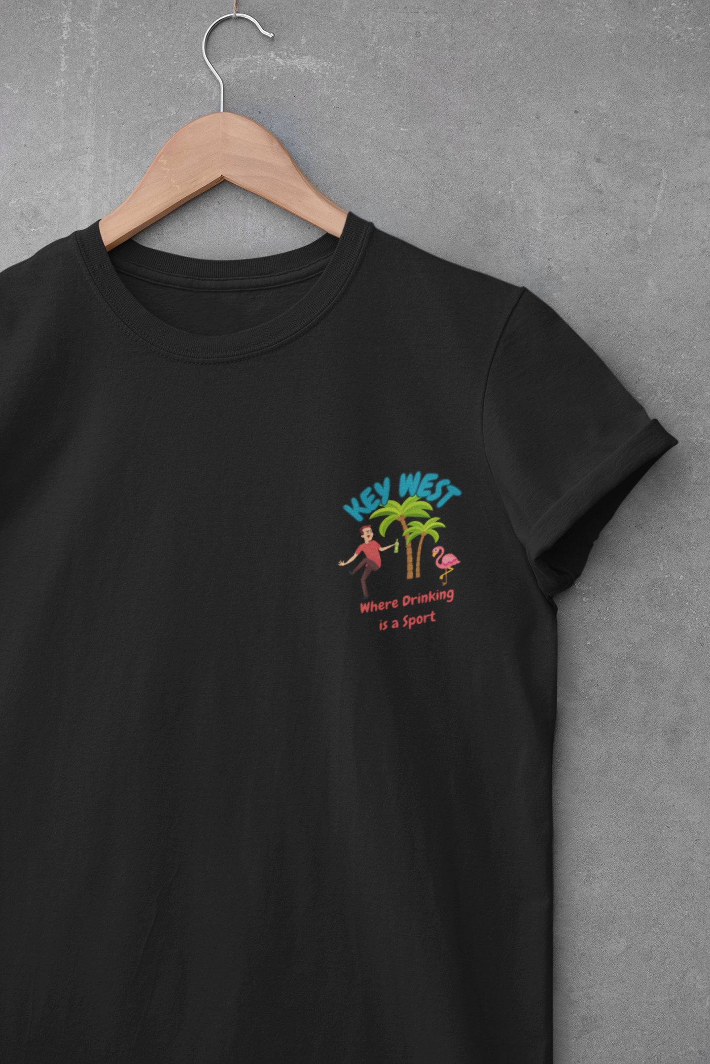 Funny Key West Drinking Unisex Tee, Casual Beachwear, Summer Outfits, Gift for Travelers, Everyday Comfort Tee