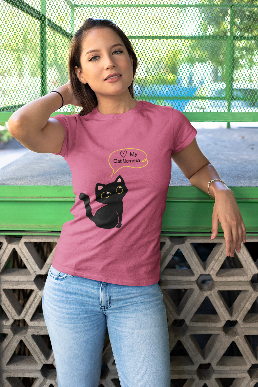 Cute Cat Mom Unisex Tee - Perfect for Cat Lovers, Gifts for Pet Moms, Casual Wear, Animal Lovers, Cat-themed Birthday