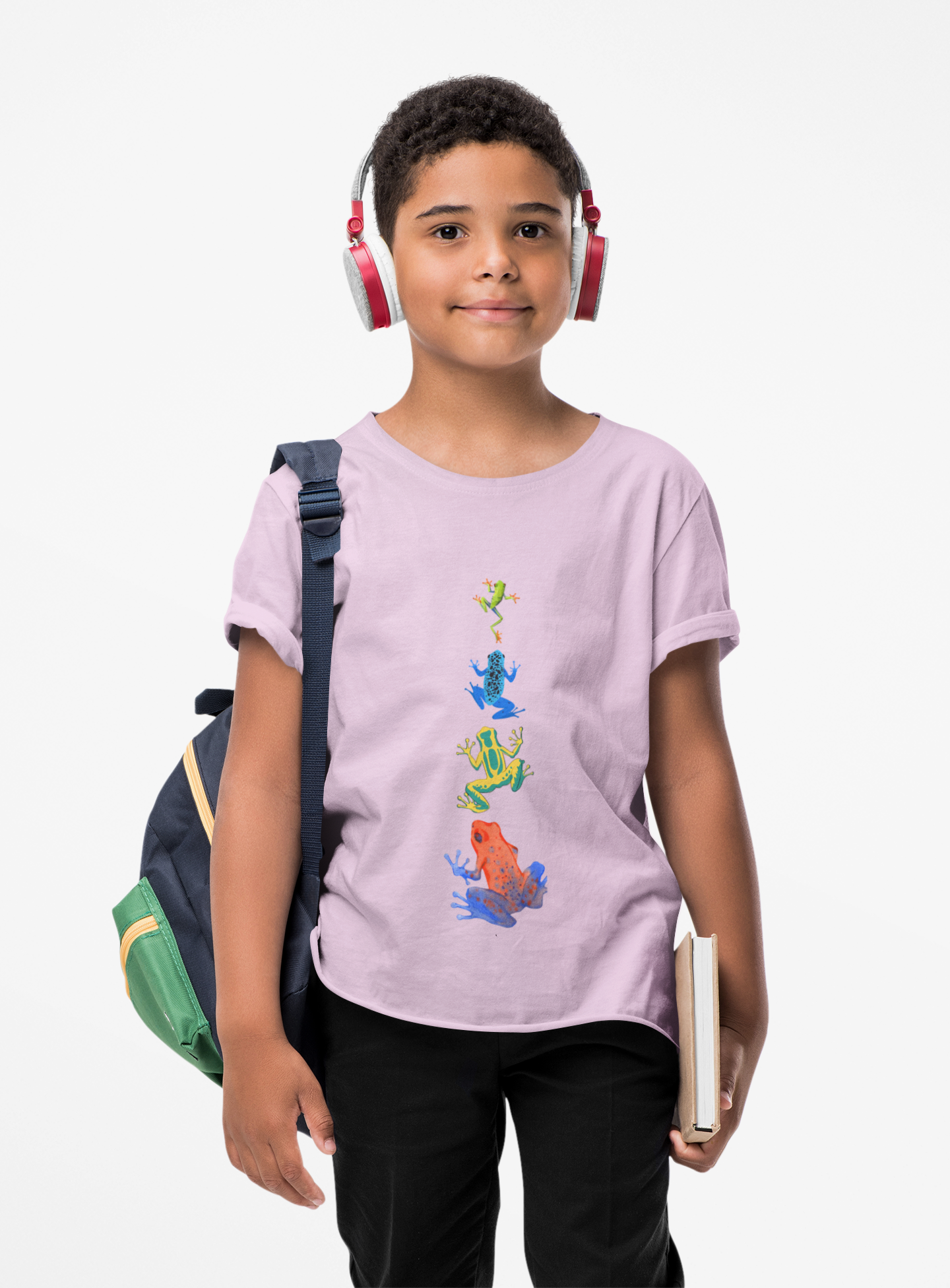 Colorful Tree Frog Unisex Tee, Fun Graphic T-Shirt, (Adult Sizes Too) Casual Wear, Nature Lover Gift, Eco-Friendly Apparel