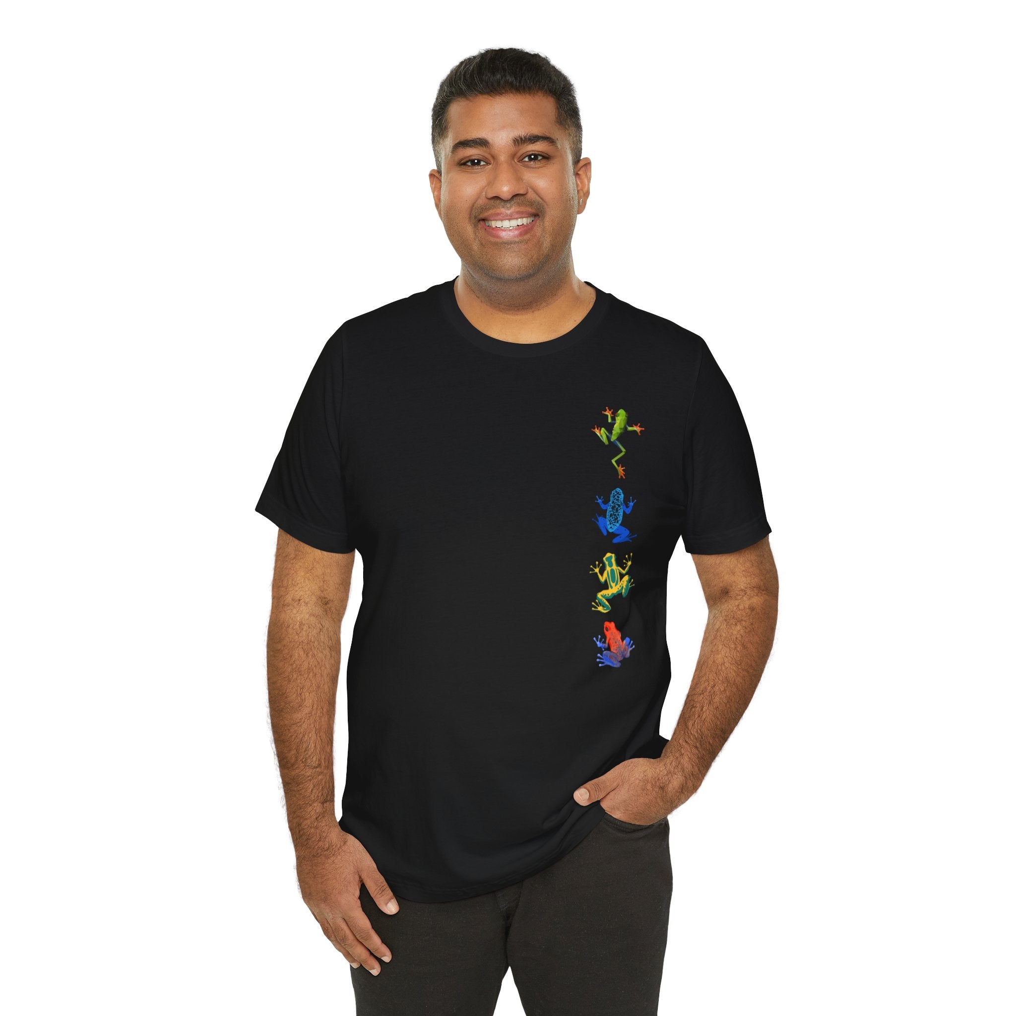 Stacked Tree Frog Dance Unisex Tee - Fun Graphic Shirt for Nature Lovers, Great for Parties, Gifts, Summer Events, and Casual Outings