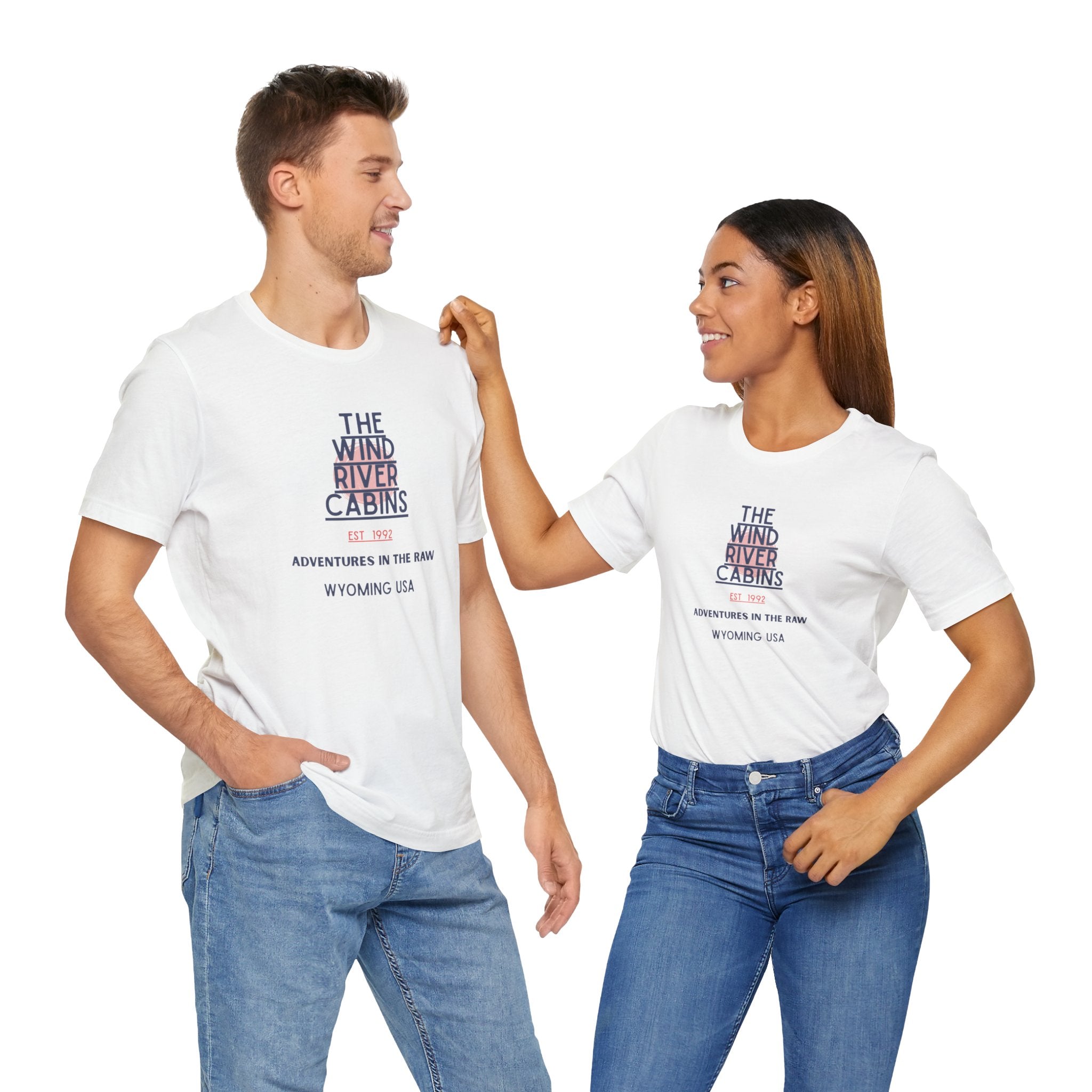 Wind River Cabins Adventure  (Clothing Optional Resort) Tee | Unisex Jersey Short Sleeve Shirt for Outdoor Enthusiasts, Travel Gifts, Cabin Decor, Nature Lover [...]