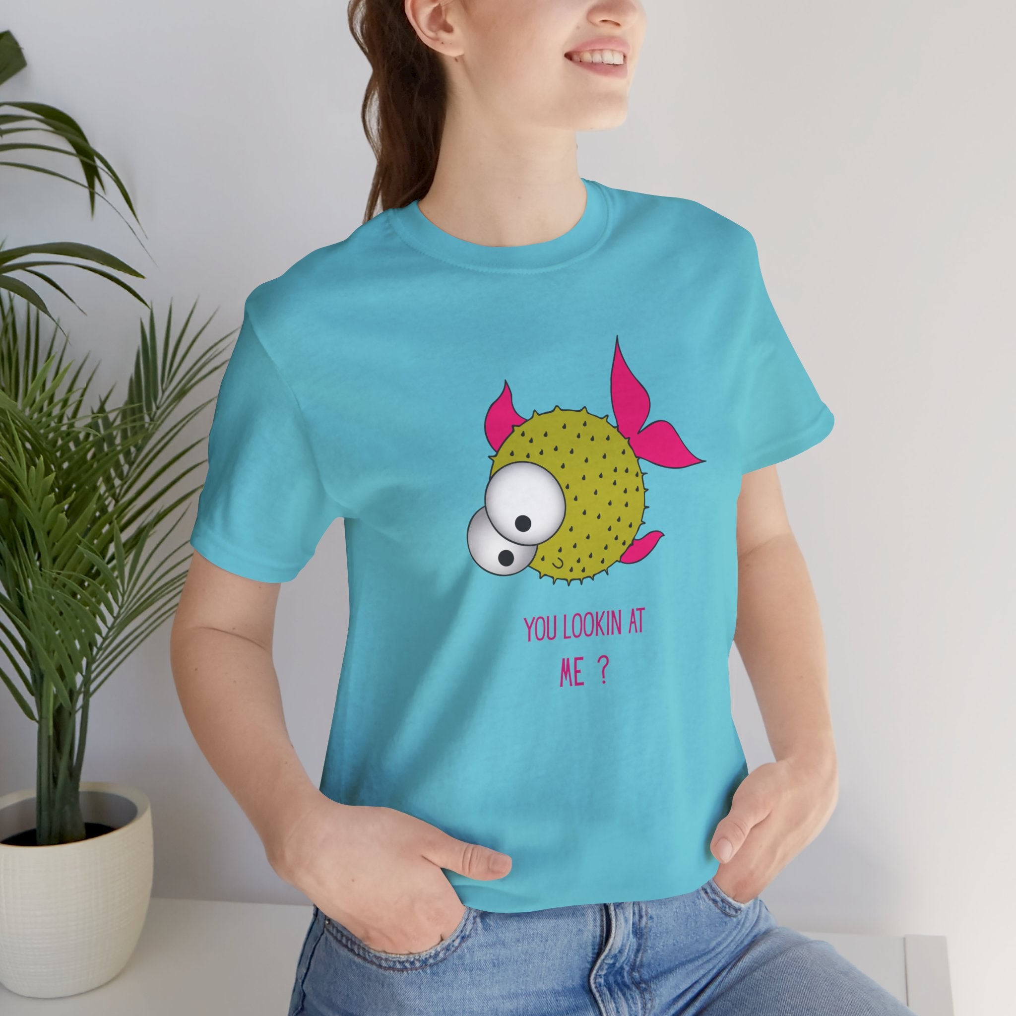Whimsical and Fun Puffer Fish Tee - Fun Short Sleeve Shirt for Aquatic Lovers, Ideal for Gift Giving, Casual Wear, Summer Fashion, and Beach Days