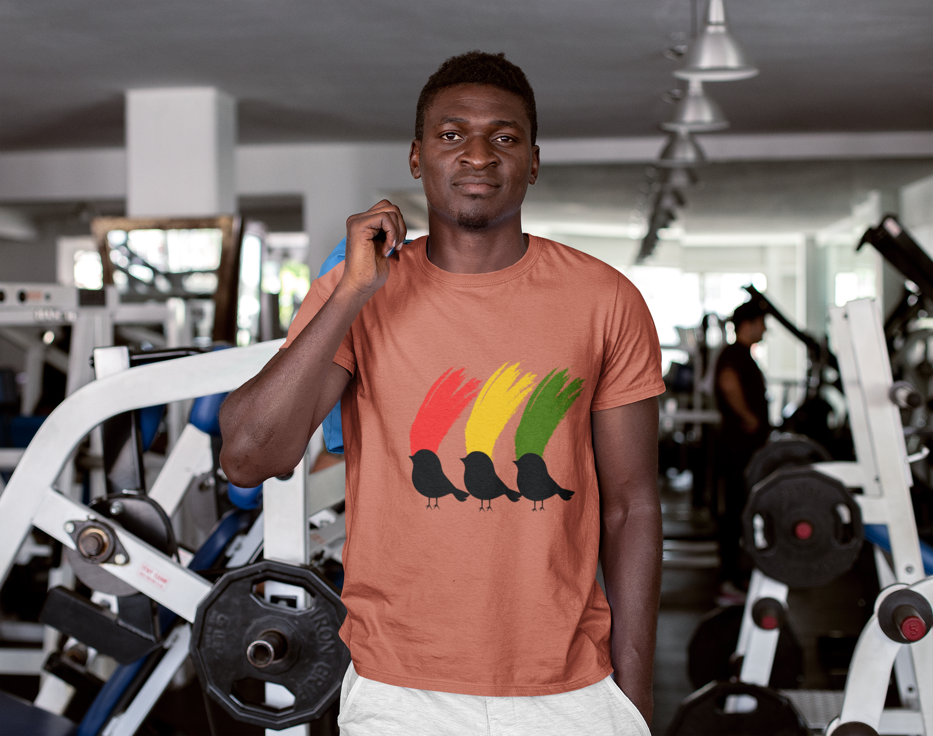 Rasta Three Little Birds Graphic Tee, Unisex T-Shirt for Music Lovers, Gift for Nature Enthusiasts, Summer Style, Eco-Friendly Wear