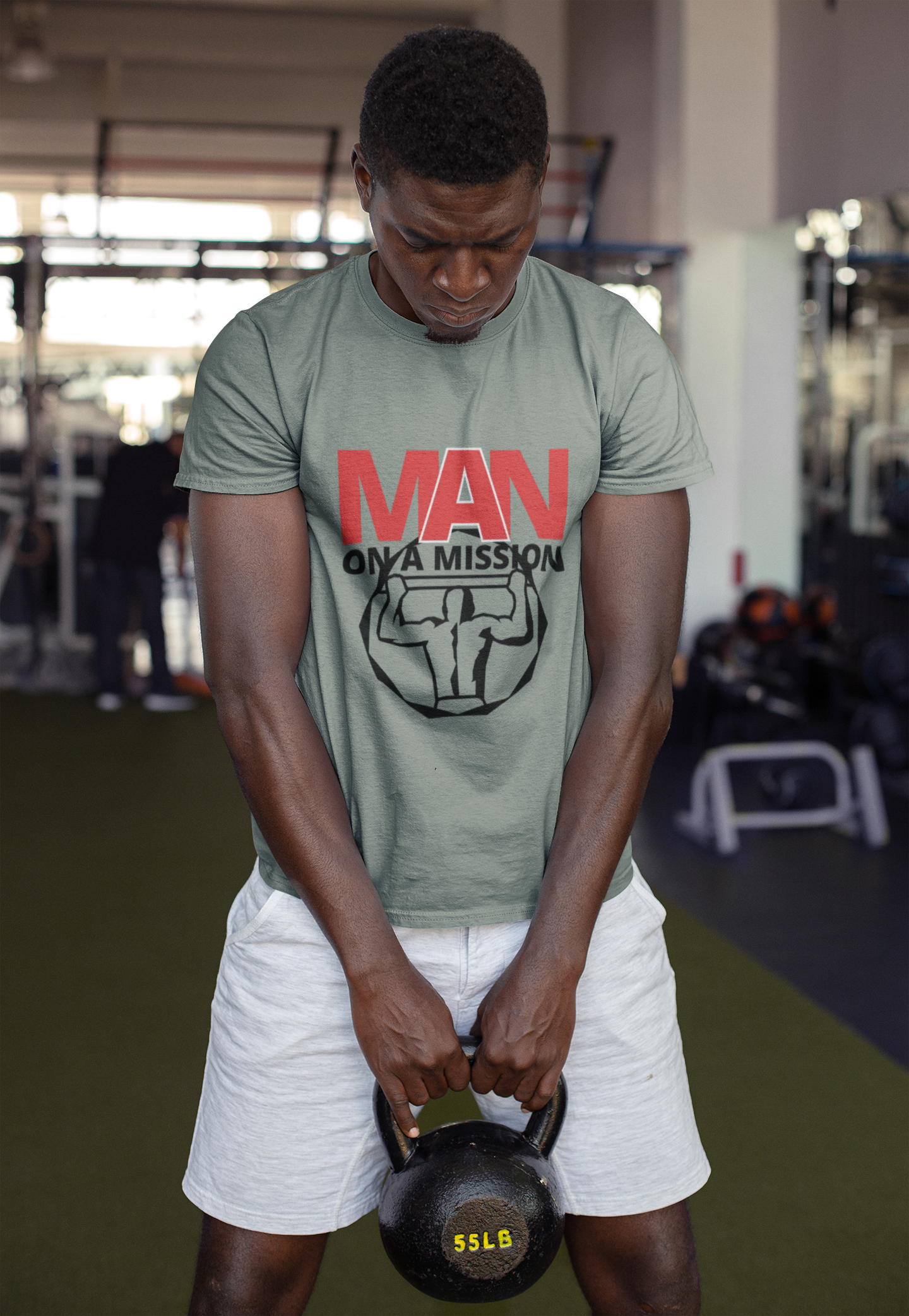 Man On A Mission Unisex Tee - Motivational Fitness T-Shirt, Inspirational Workout Shirt, Gym Apparel, Gift for Him