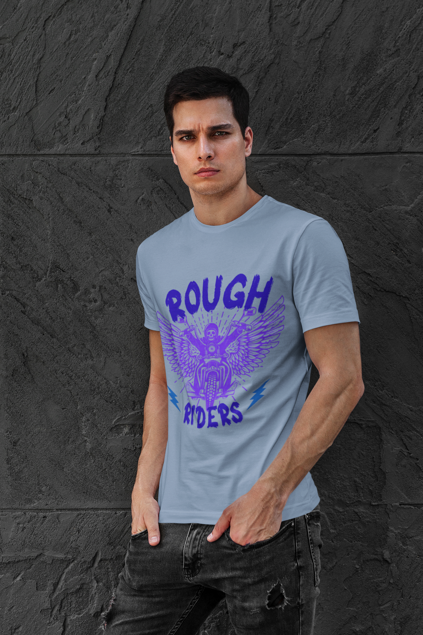 Rough Riders Motorcycle Tee | Unisex Vintage T-Shirt | Biker Apparel | Gift for Him | Casual Cool Shirt | Freedom Ride Fashion