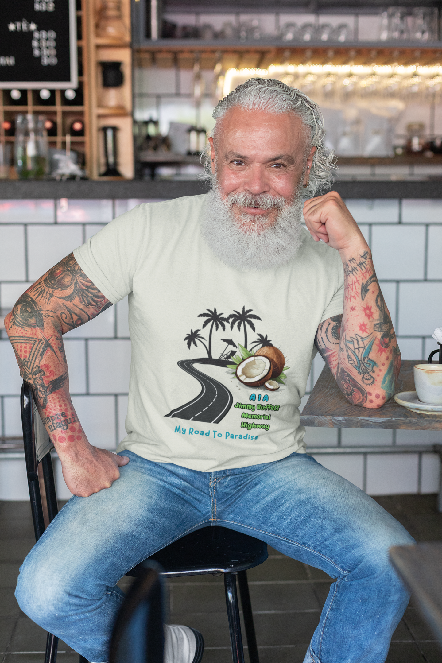 Jimmy Buffett Memorial Highway Road Trip to Paradise Unisex Tee, Summer Vibe Shirt, Gift for Beach Lovers, Casual Travel Top, My Road To Paradise Apparel