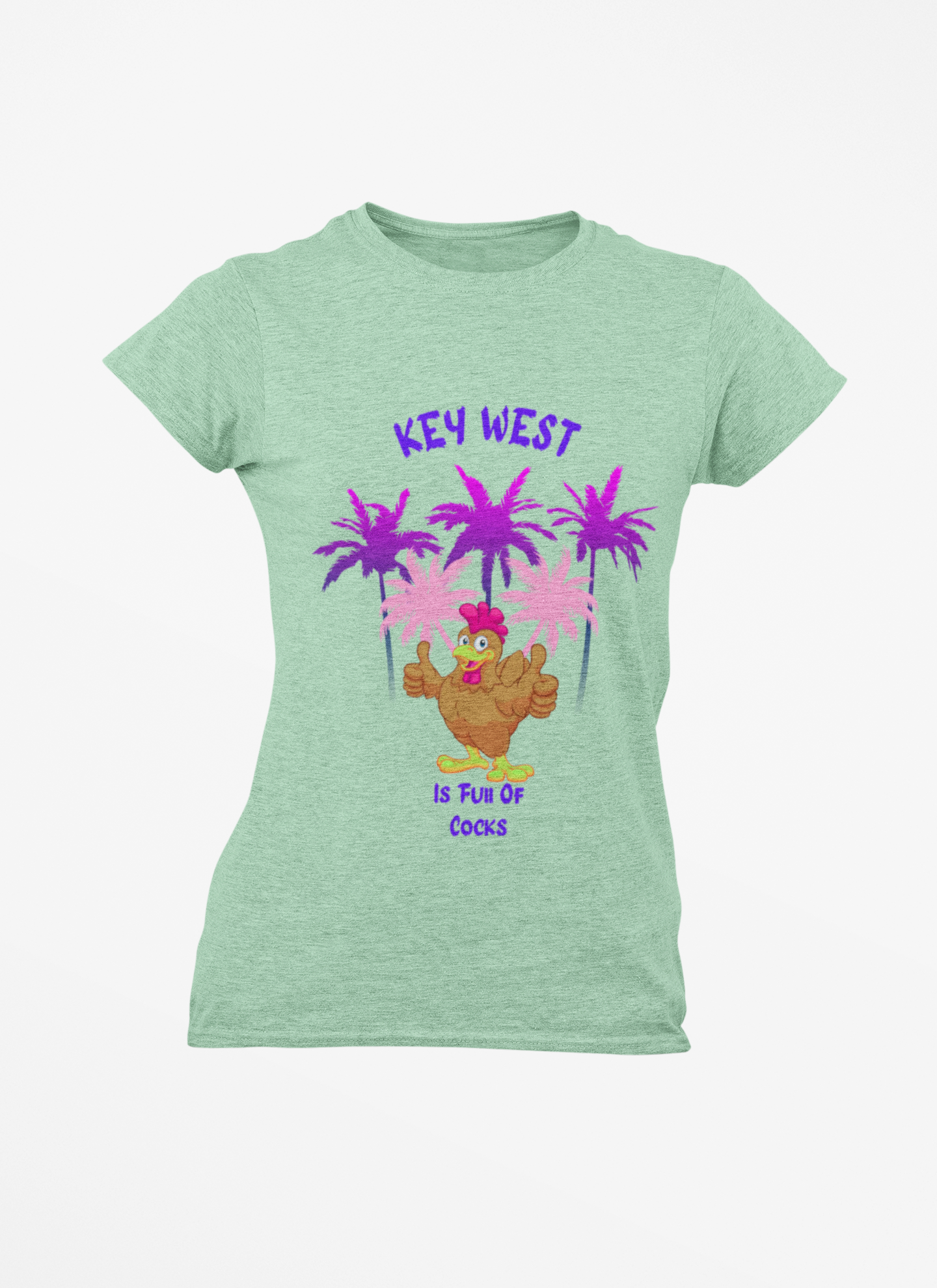 Key West Fun "Lots of Cocks" Unisex Heavy Cotton Tee,  Double Entendre