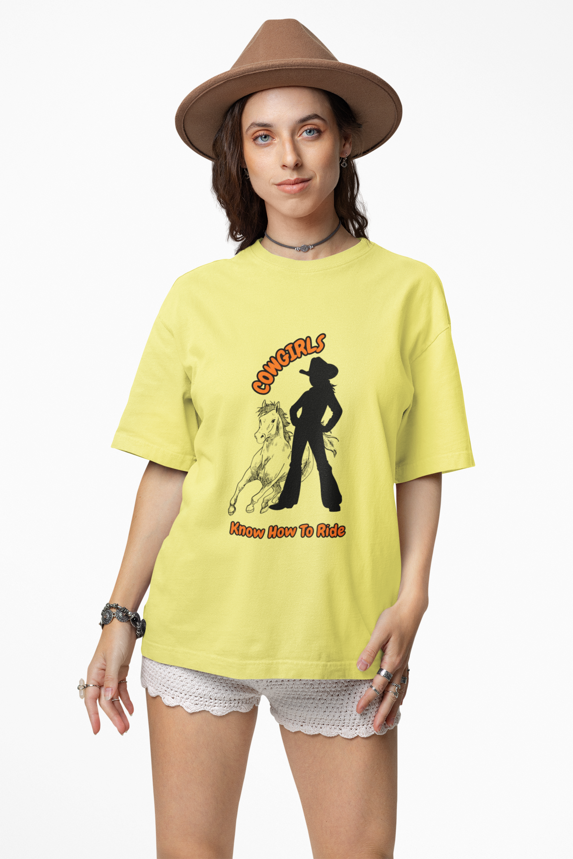 Fun Cowgirls Know How To Ride Unisex Heavy Cotton Tee, Perfect Casual Bar-Saloon Wear