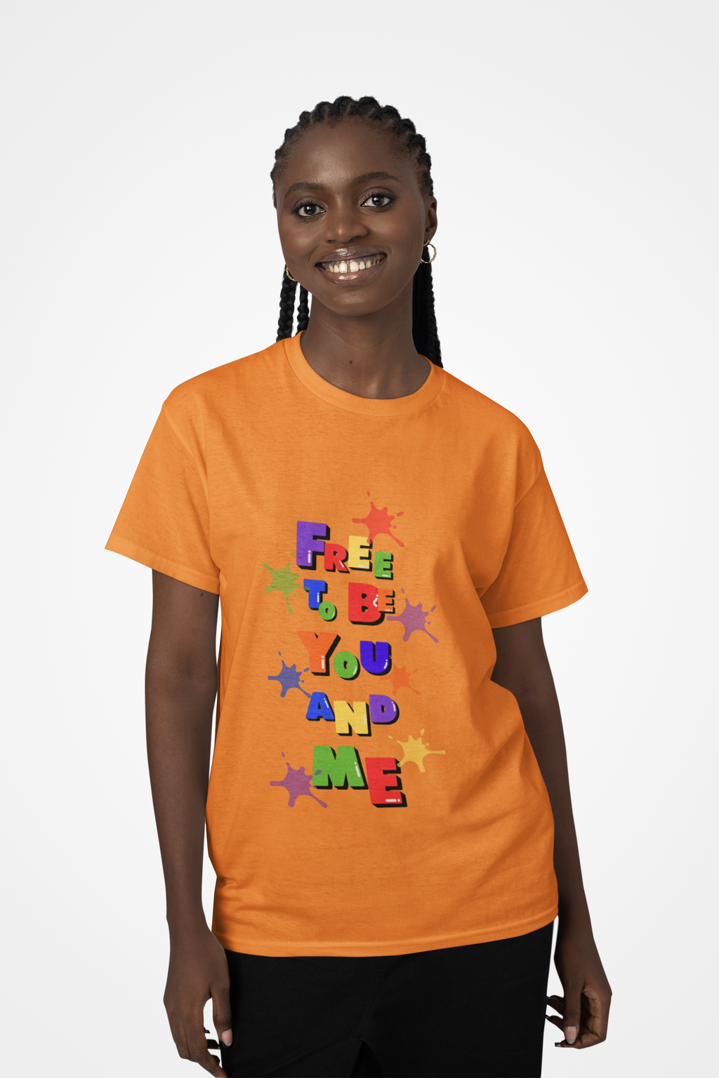 Celebrate and Proclaim with Colorful   Free To Be You And Me Unisex Heavy Cotton Tee