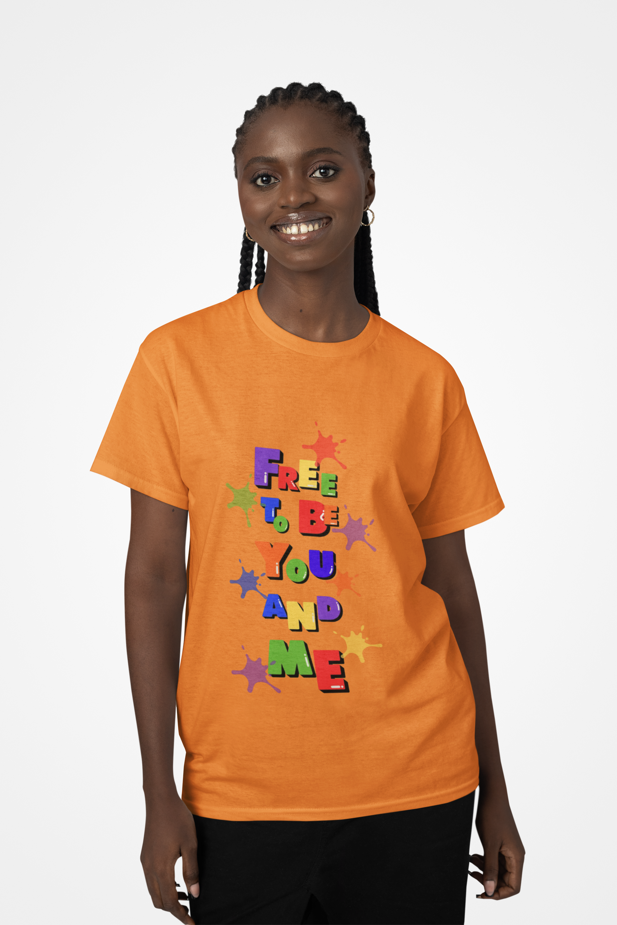 Celebrate and Proclaim with Colorful   Free To Be You And Me Unisex Heavy Cotton Tee