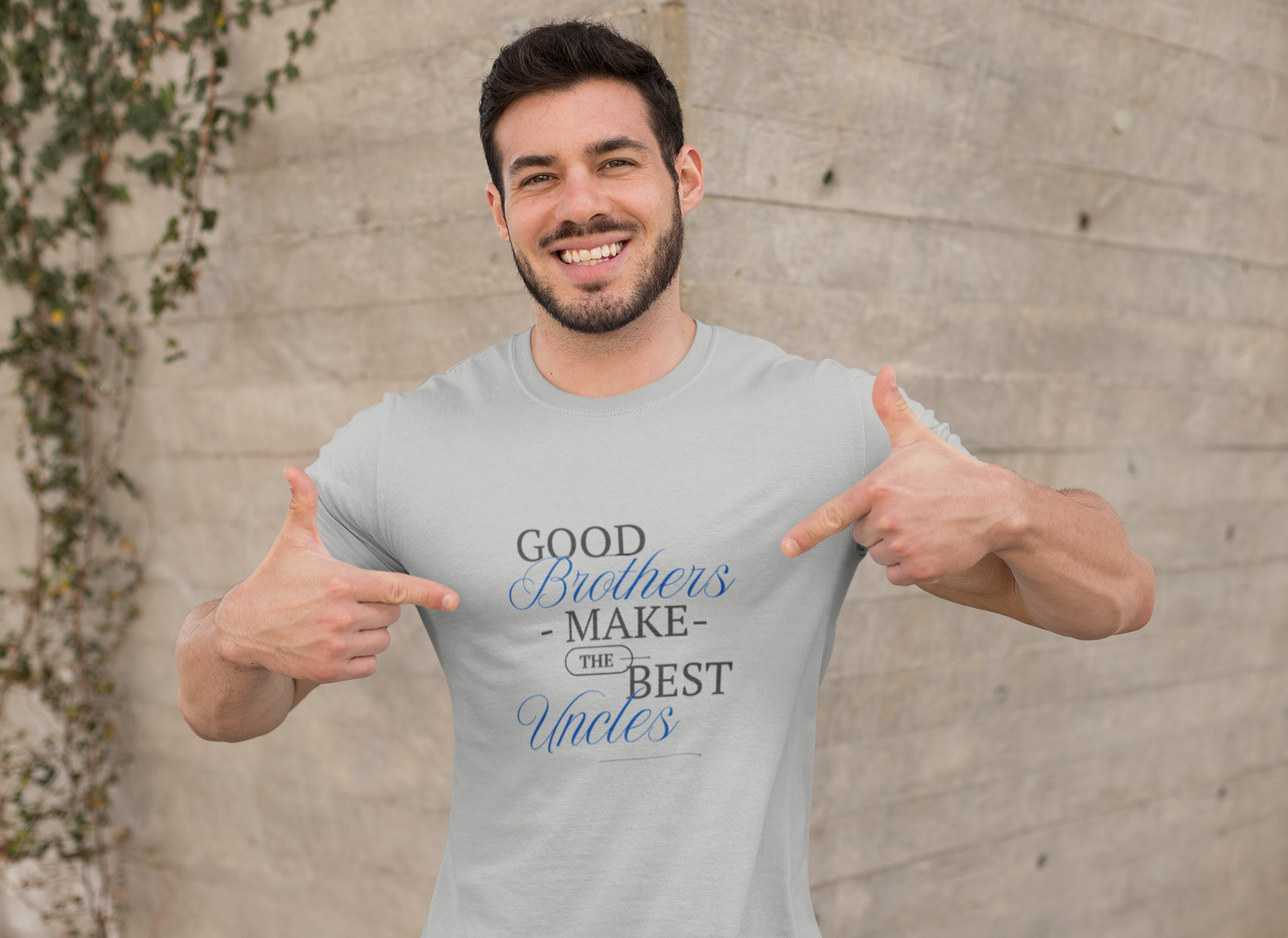 Appreciative Good Brothers Make the Best Uncles Unisex Heavy Cotton Tee Shirt