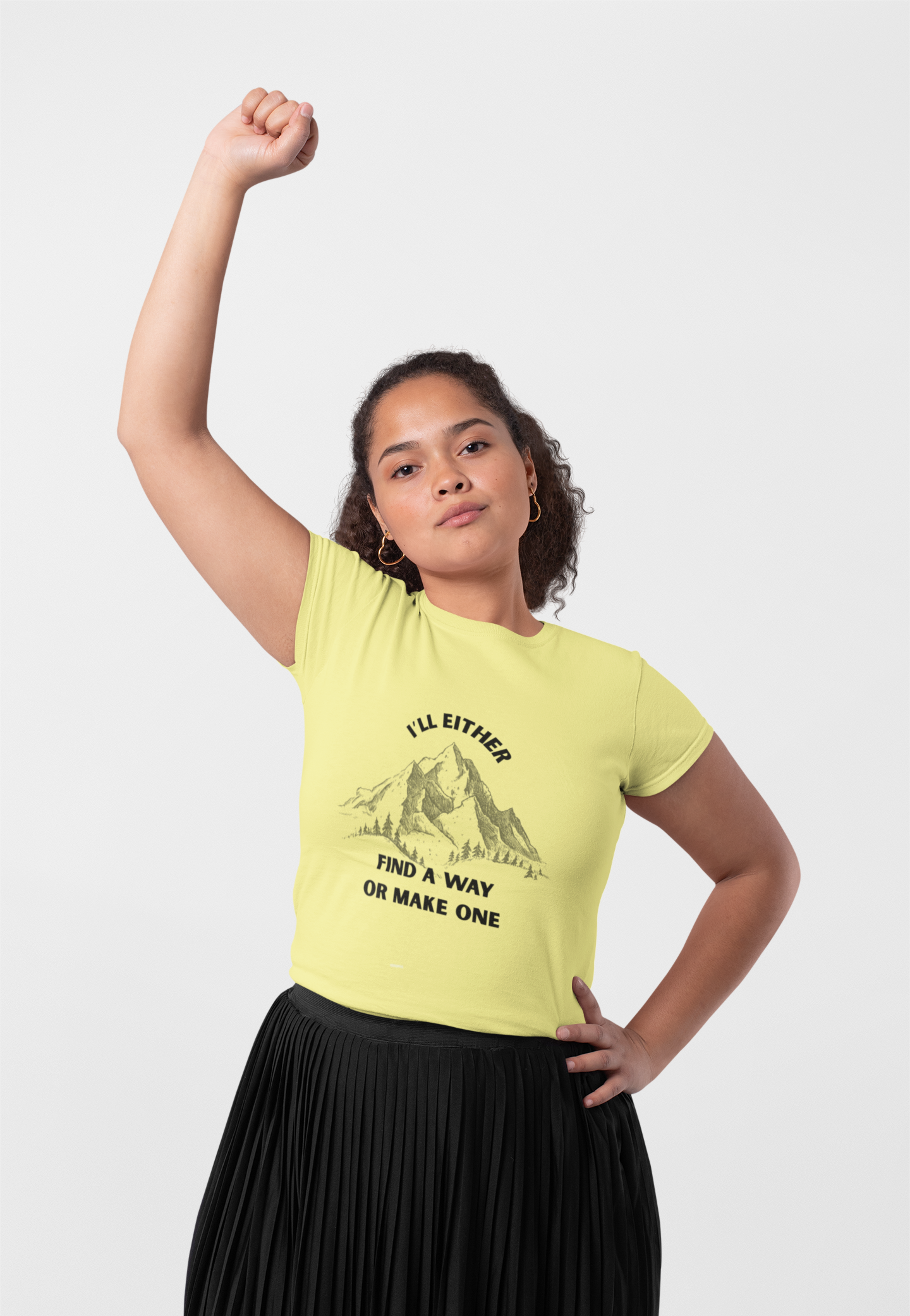 Motivational Adventure Tee - "I'll Either Find a Way or Make One".  Unisex Heavy Cotton T Shirt