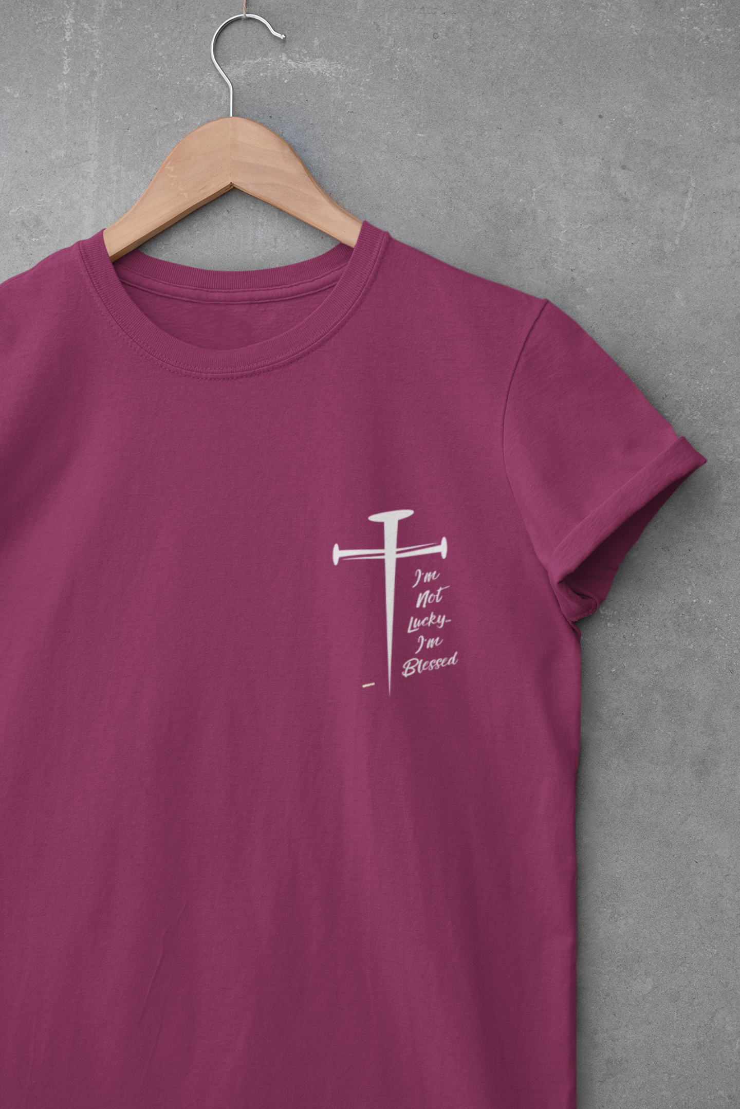 Faith Assertion Unisex Cotton Tee - I'm NOT Lucky...I'm Blessed Comfortable Everyday T-Shirt for All Occasions