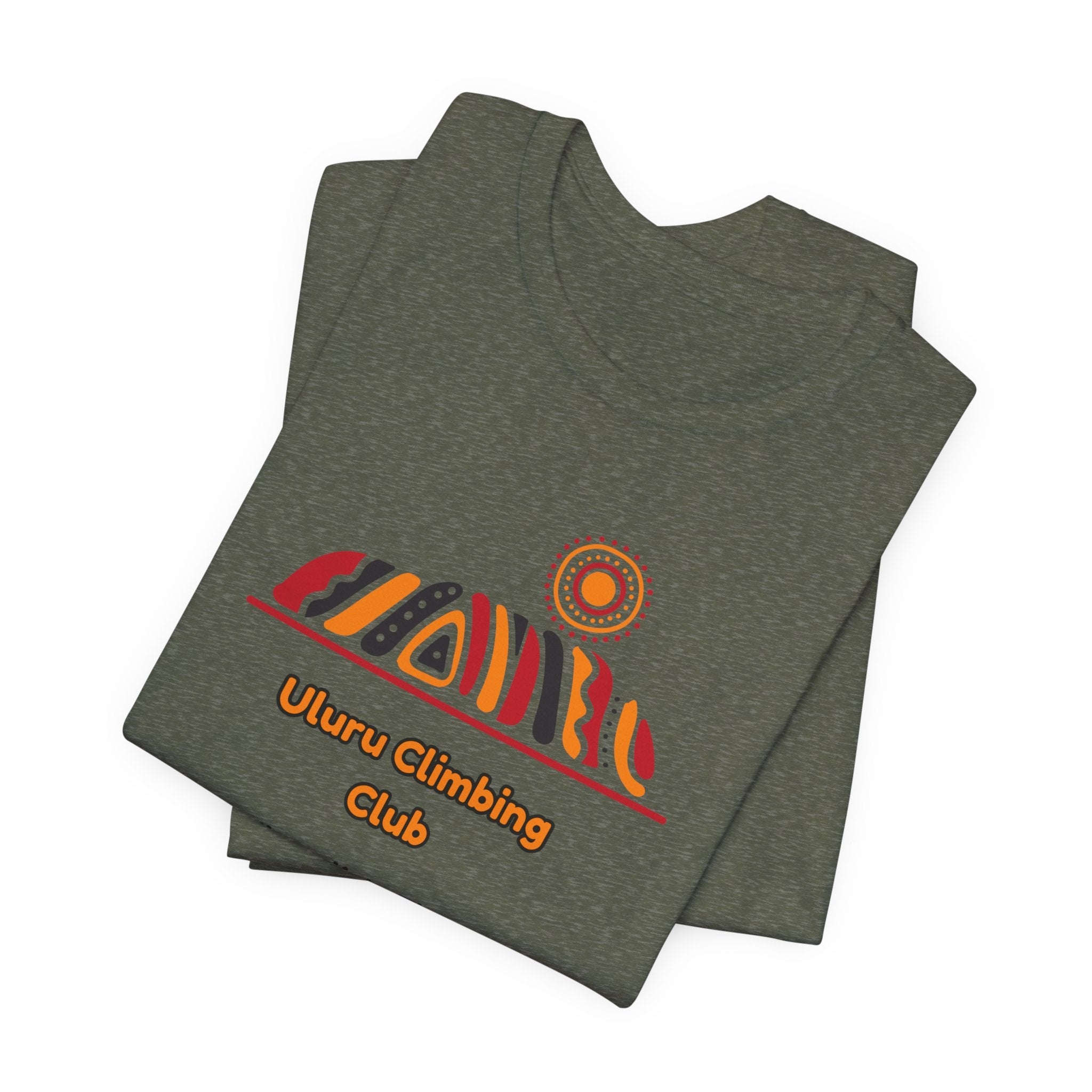 Uluru Climbing Club (Ayers Rock) North West Territory, Austrailia Unisex Heavy Cotton Tee | Adventure Shirt, Aussie Travel Tee, Nature Lover Gift, National Park Apparel, Eco-Friendly Unisex Tee