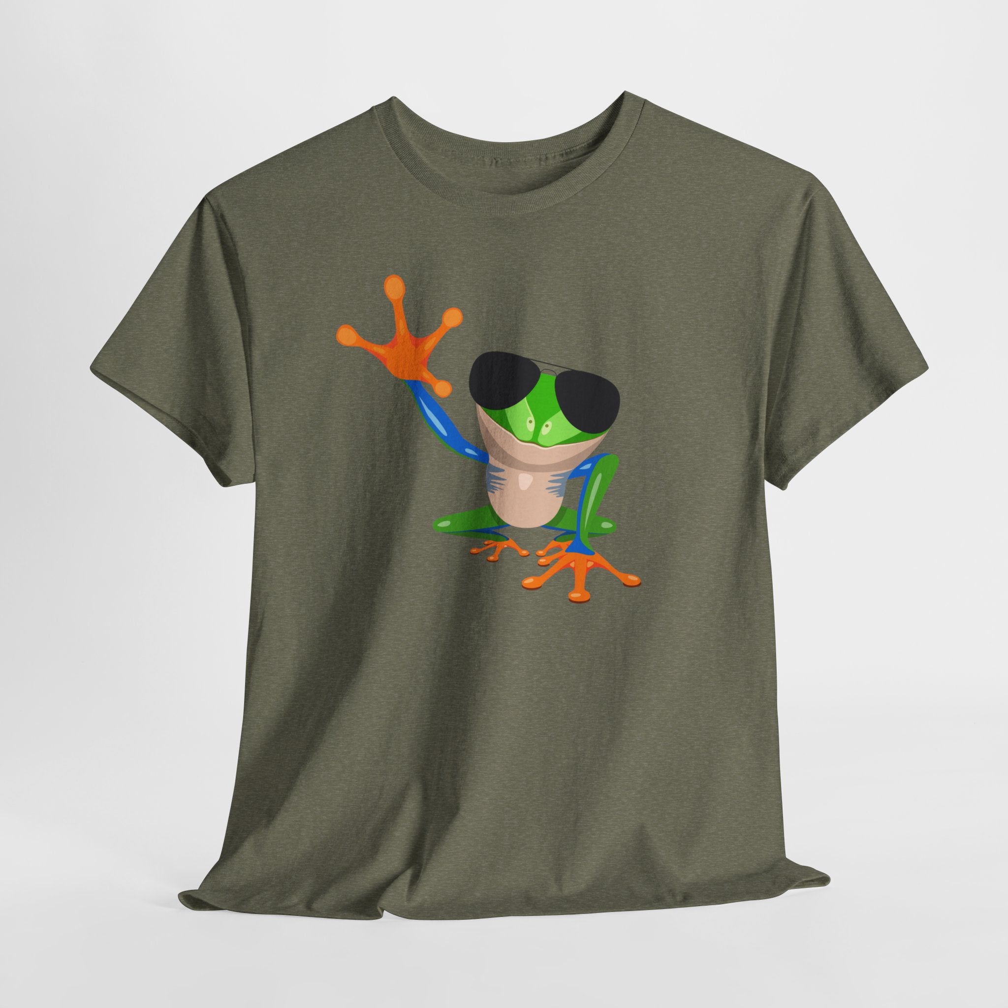 Cool Aviator Tree Frog Unisex Tee, Fun Unisex T-Shirt, Unique Gift for Nature Lovers, Casual Wear, Summer Outfit, Gift Idea for Kids