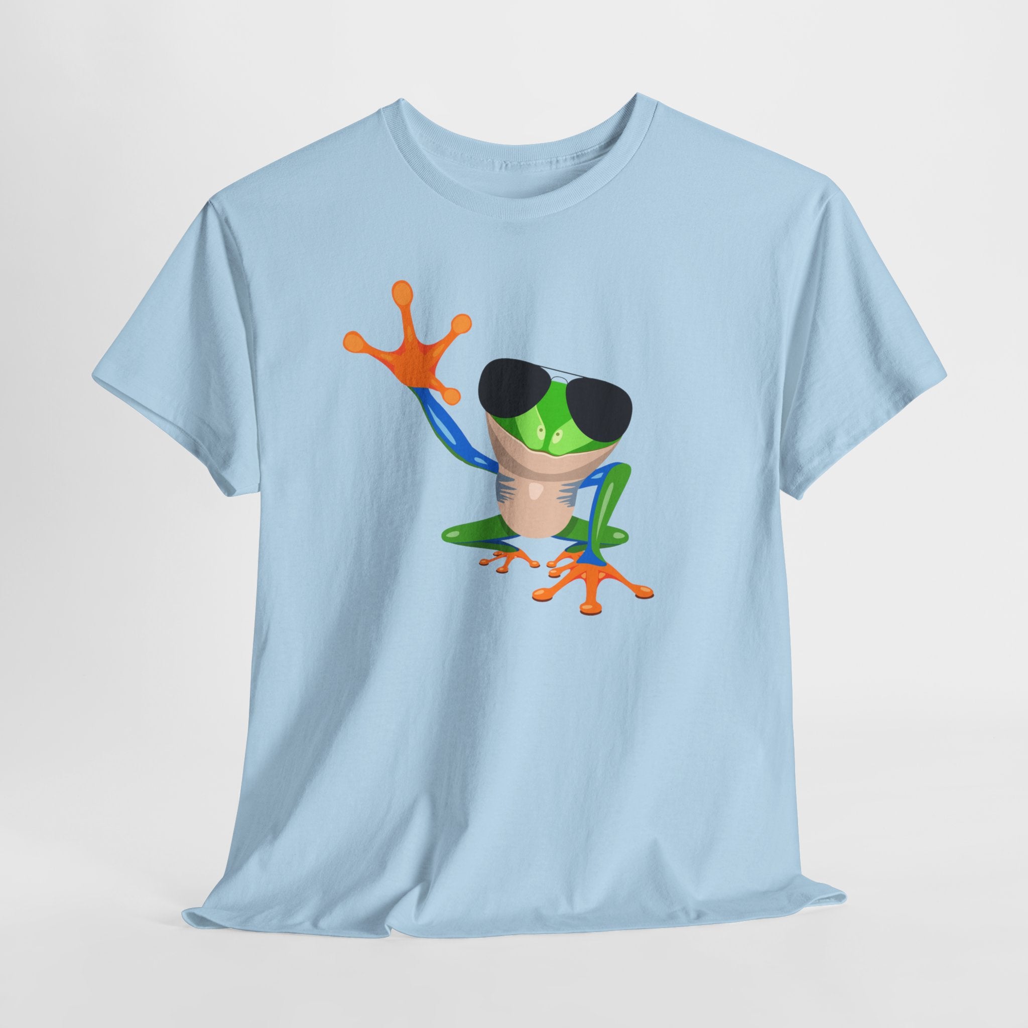 Cool Aviator Tree Frog Unisex Tee, Fun Unisex T-Shirt, Unique Gift for Nature Lovers, Casual Wear, Summer Outfit, Gift Idea for Kids
