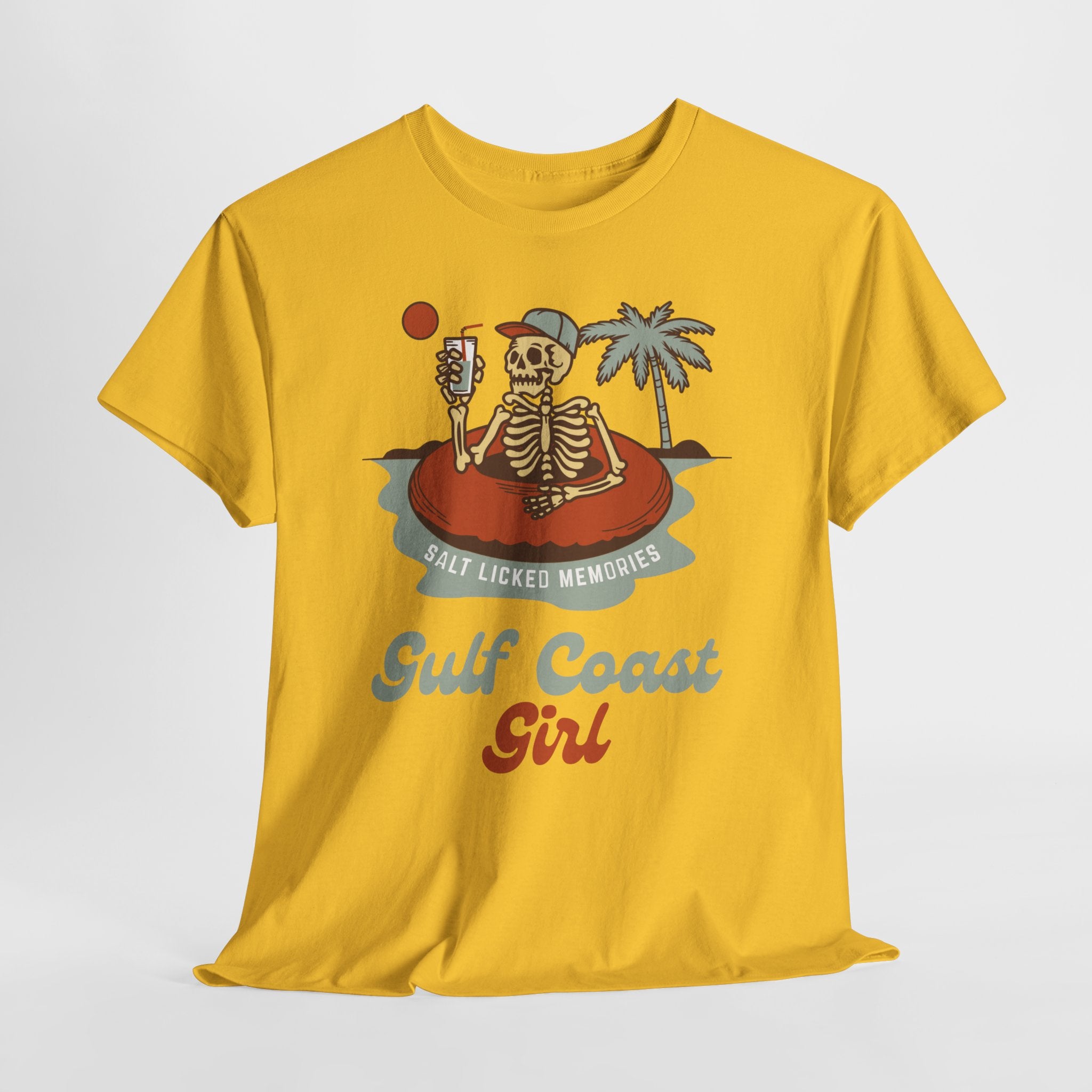 Proud and Edgy Dead Gulf Coast Girl Tee Shirt Unisex Heavy Cotton