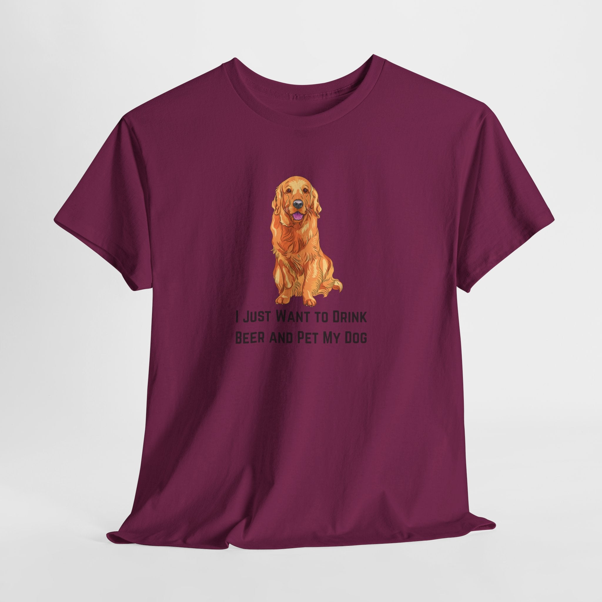 Funny Dog Lover Tee, I Just Want to Drink Beer and Pet My Dog Shirt, Perfect Gift for Dog Owners, Casual Wear for Pet Lovers, Great [...]