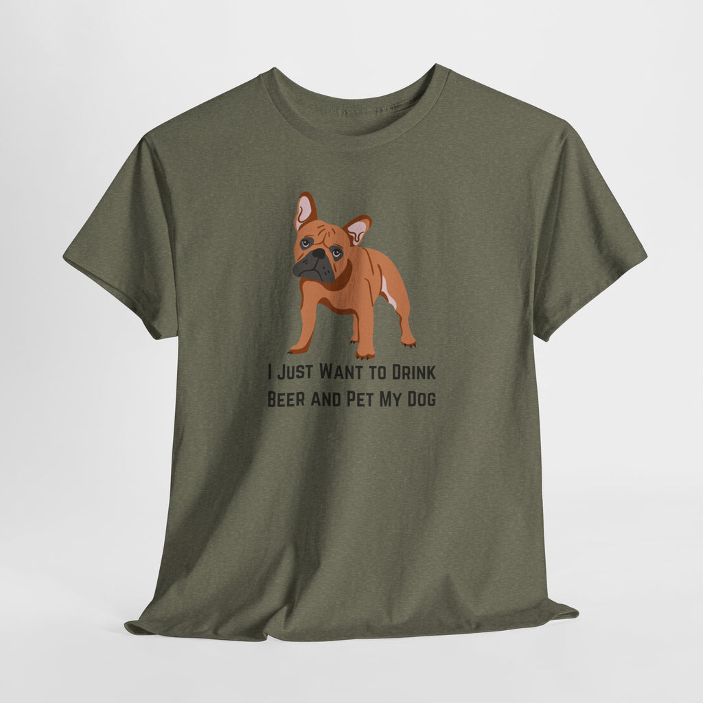Dog Lover Tee: I Just Want to Drink Beer and Pet My Dog, Unisex Cotton T-Shirt, Gift for Dog Owners, Pet Lovers Apparel, Casual Wear, [...]