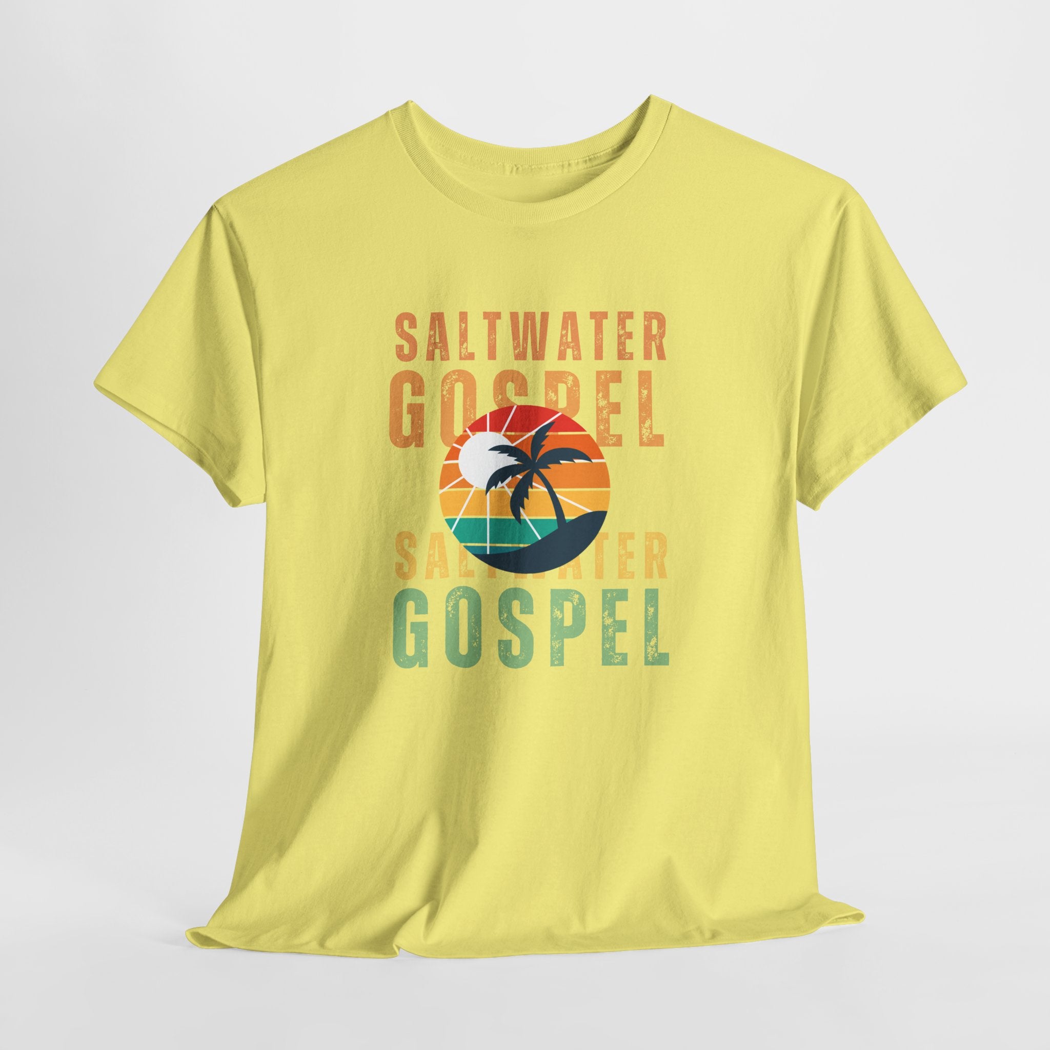 Colorful Retro designed Saltwater Gospel  Unisex T Shirt Perfect for Beach, Party, Workout...or just hangin