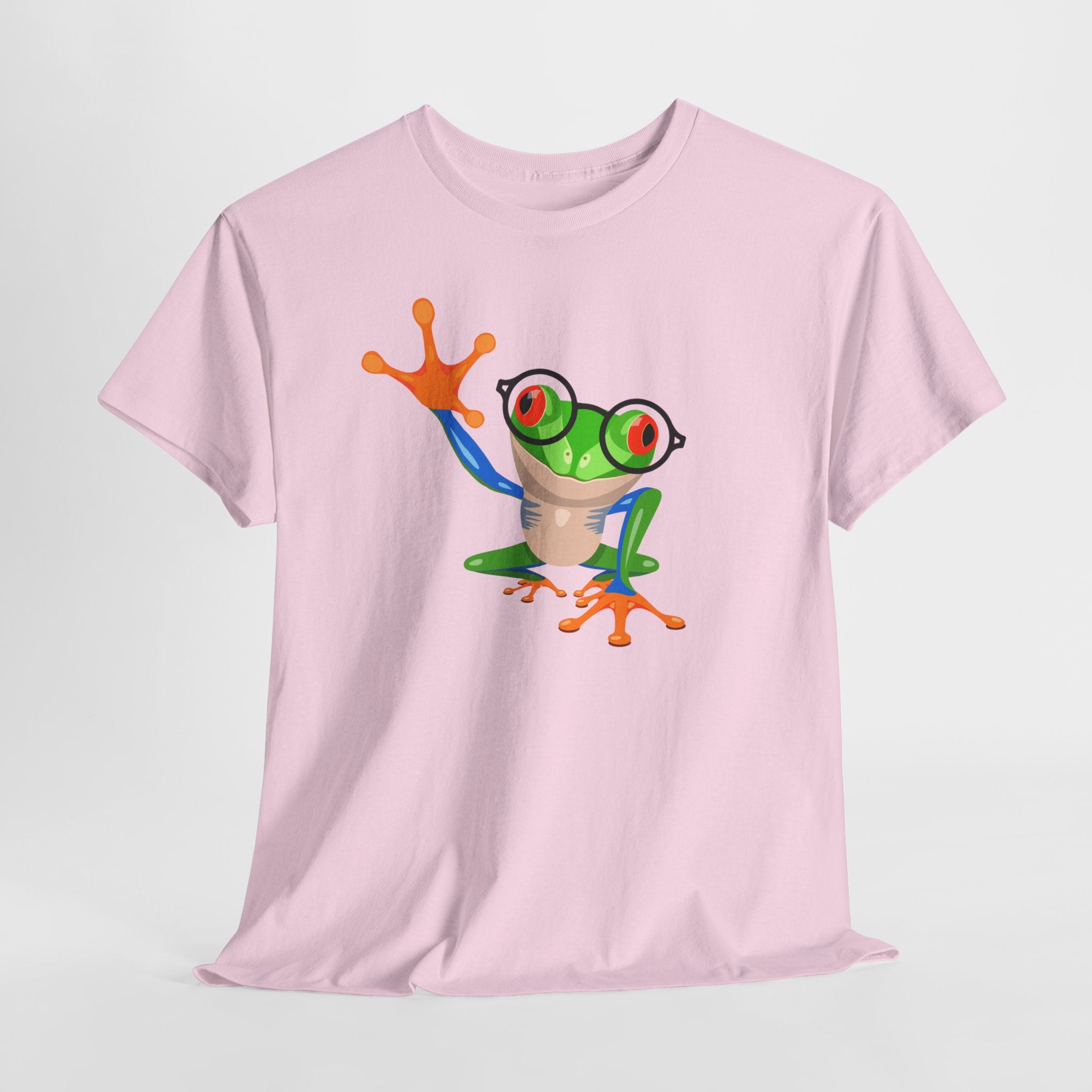 Playful Wizardly Tree Frog Graphic Tee, Unisex Casual Shirt, Funny T-Shirt, Nature Lover Gift, Eco-Friendly Fashion, Animal Lover Apparel