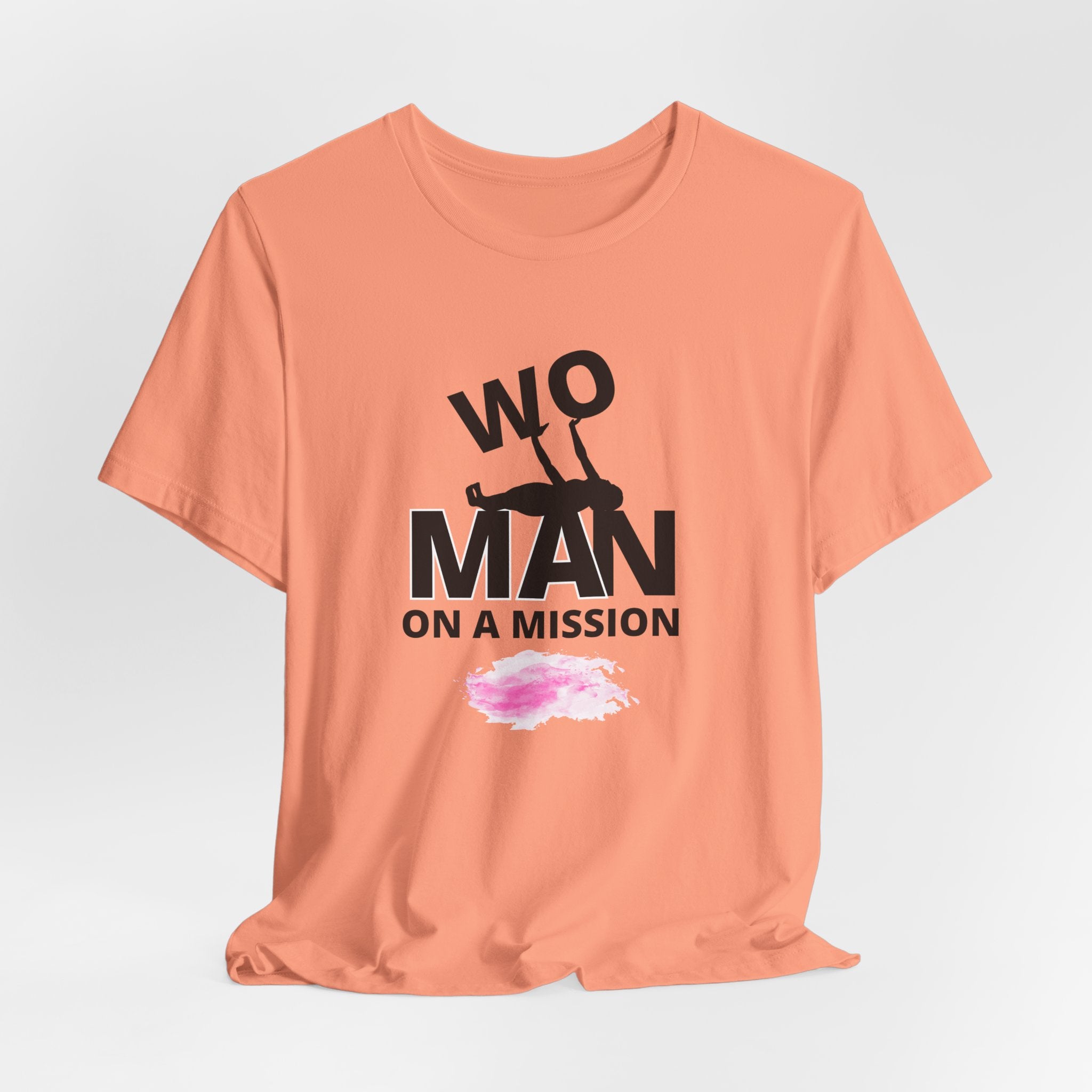 Declare to all that YOU are a WOman on a  Mission Unisex Heavy Cotton Tee, Motivational T-Shirt, Positive Quote Top, Gift for Her, Casual Wear