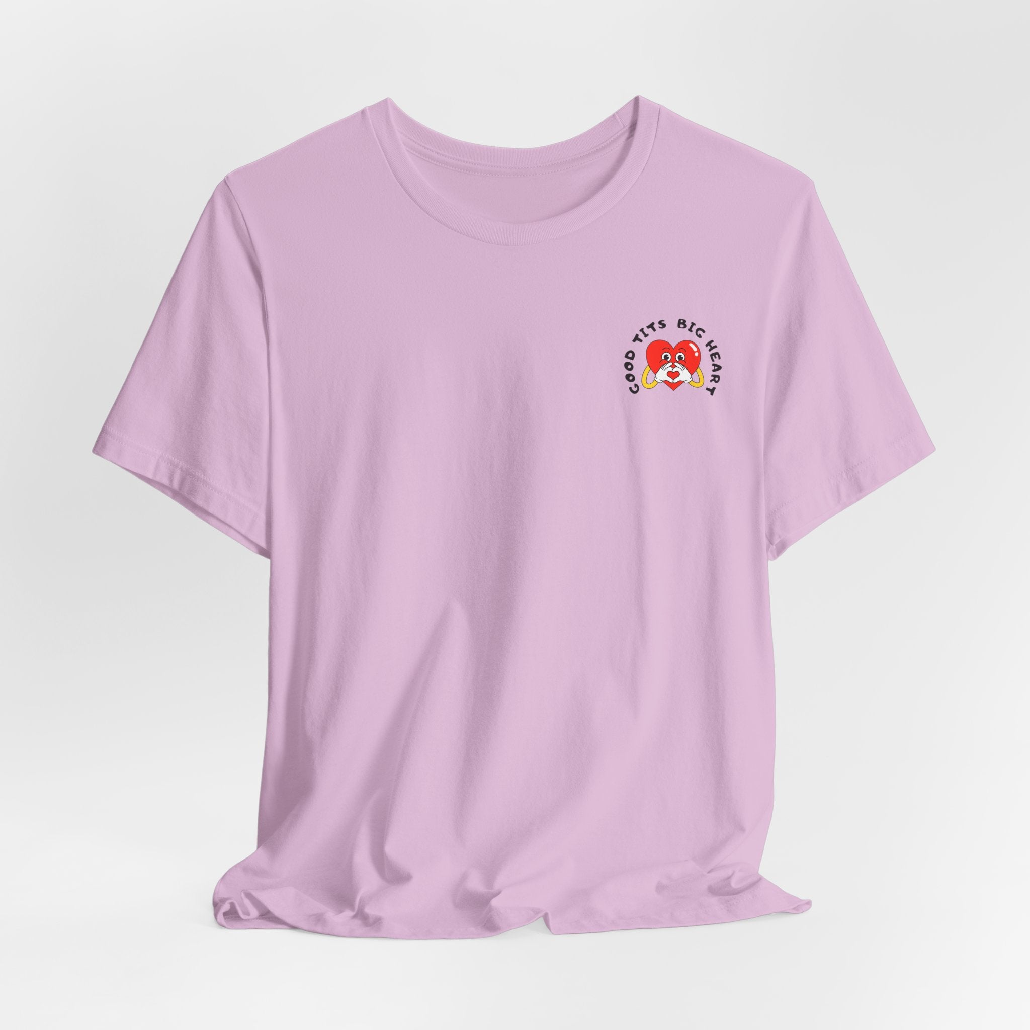 Funny  Good Tits/Big Heart Unisex Tee Shirt Design  Great for Workouts