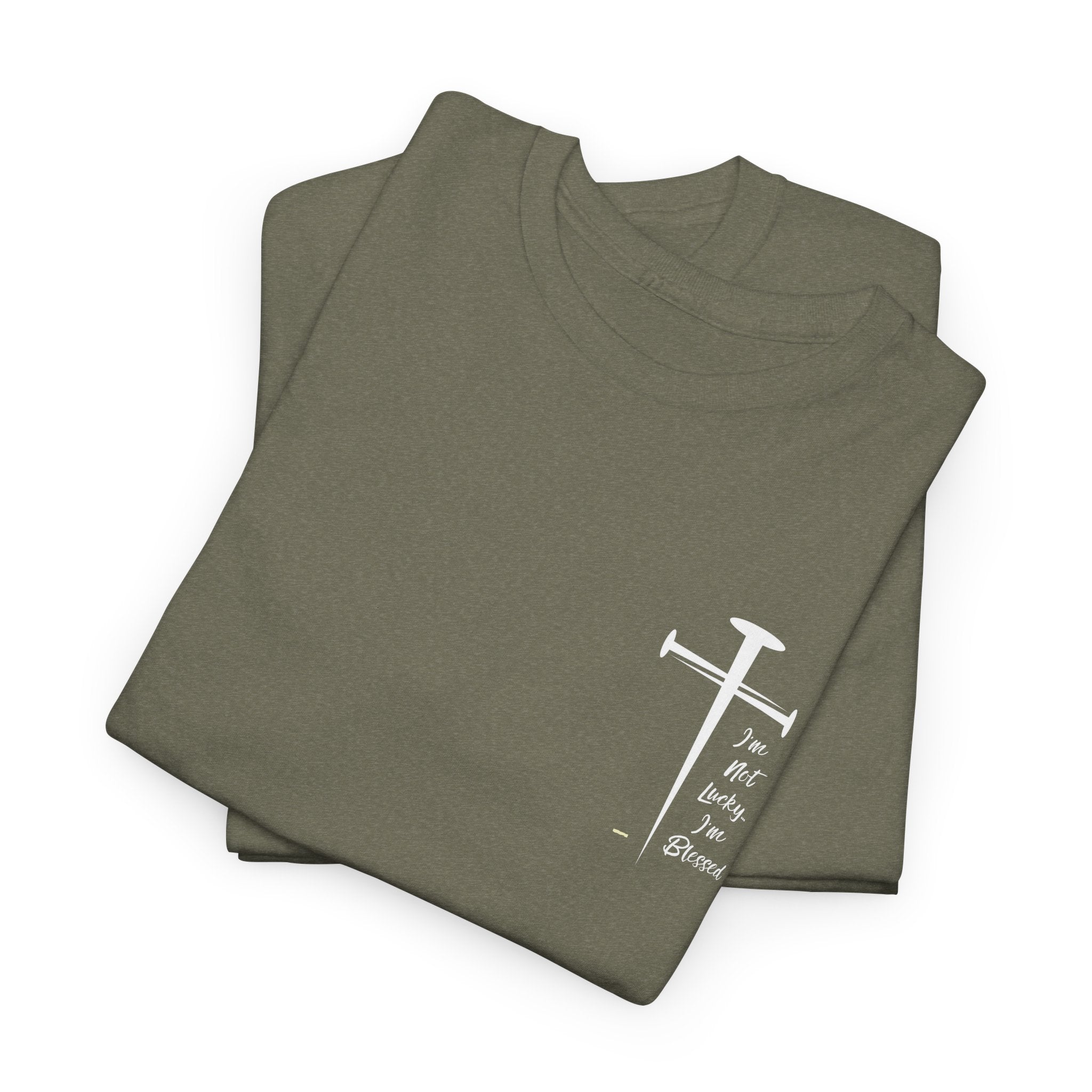 Faith Assertion Unisex Cotton Tee - I'm NOT Lucky...I'm Blessed Comfortable Everyday T-Shirt for All Occasions
