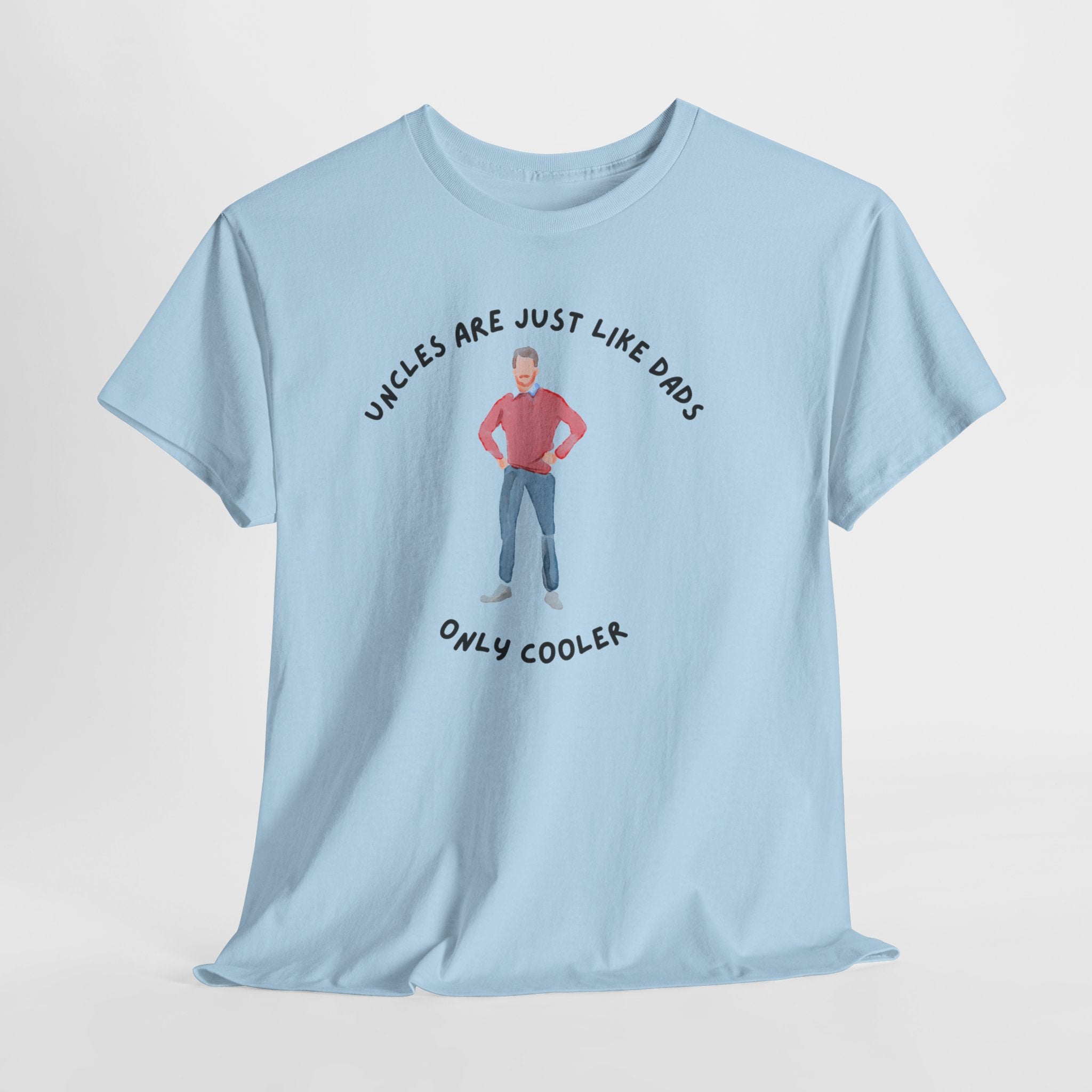 Fun Cool Uncle Tee Shirt - Unisex Heavy Cotton