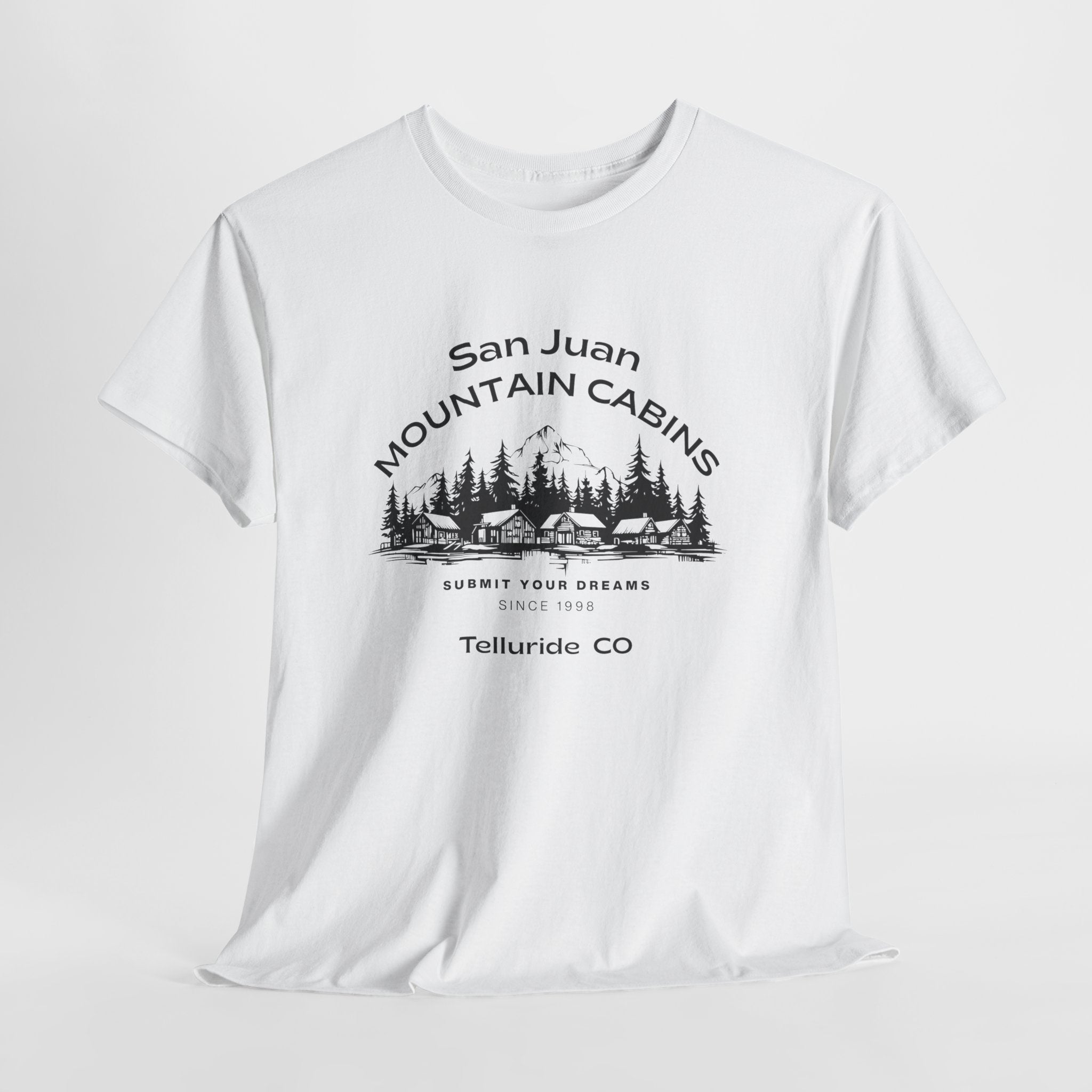 Ultra Exclusive San Juan Mountain Cabins Telluride, Colorado Unisex Tee -