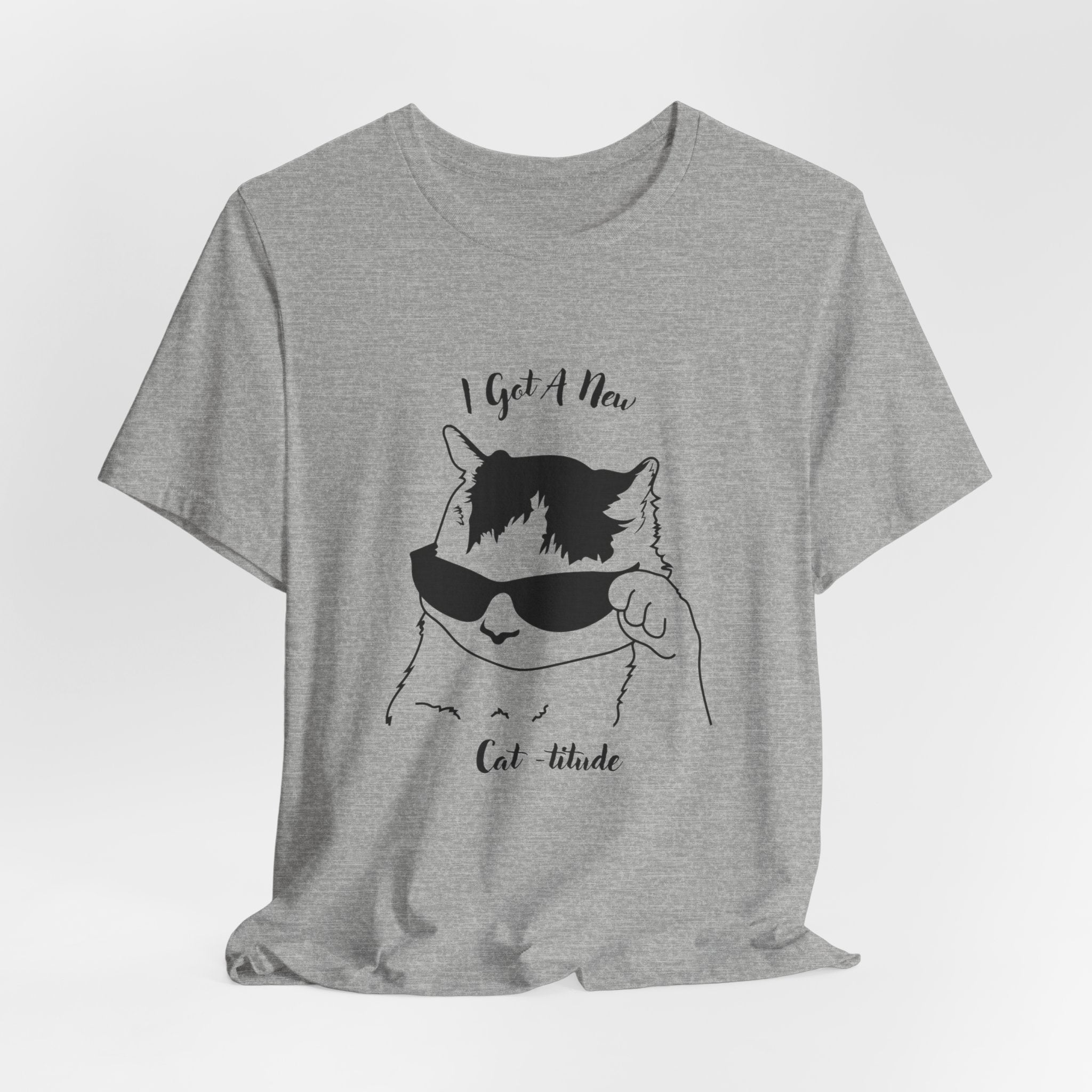 Cat Lovers Show Your Cool Cat - titude  with this Fun Heavy Cotton Unisex Tee Shirt